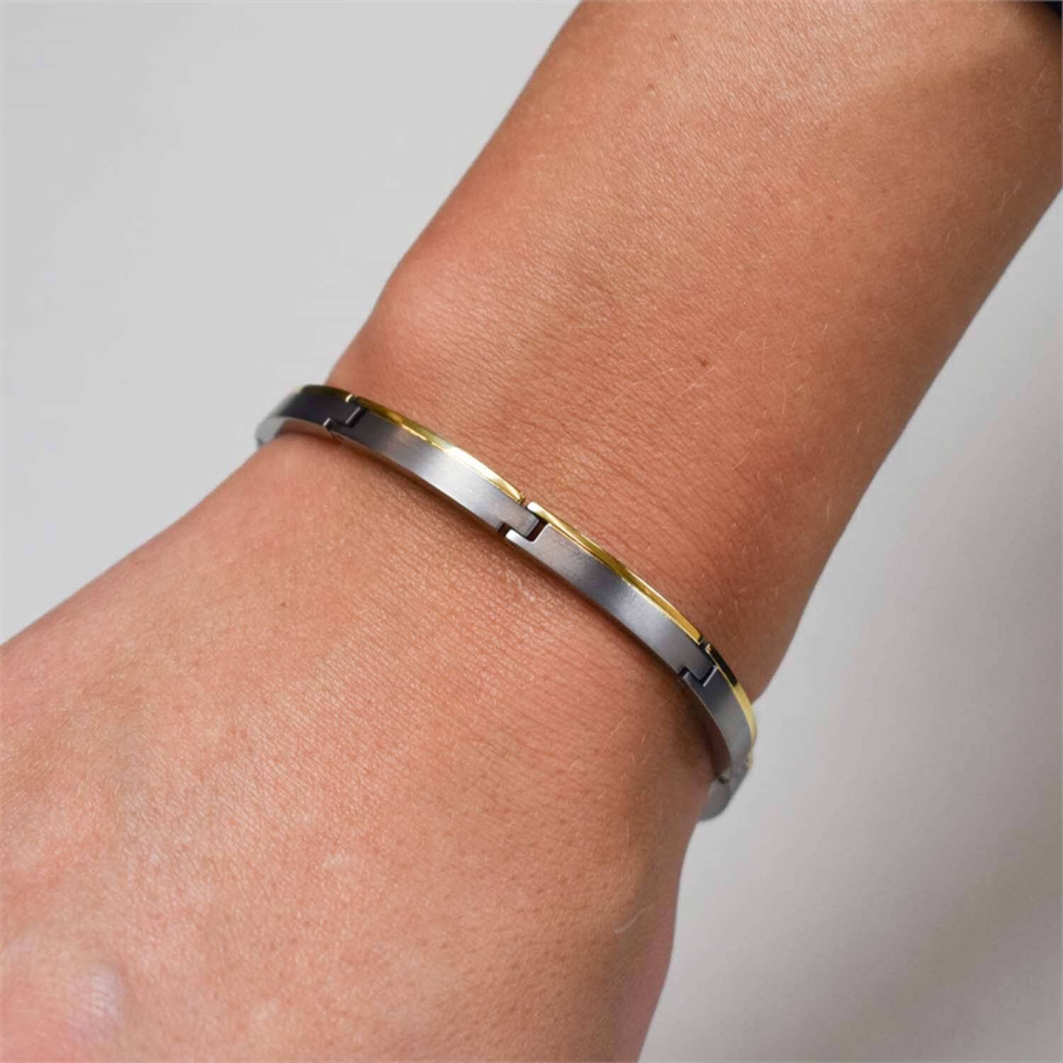  Bracelets à maillons - Titane - 20cm