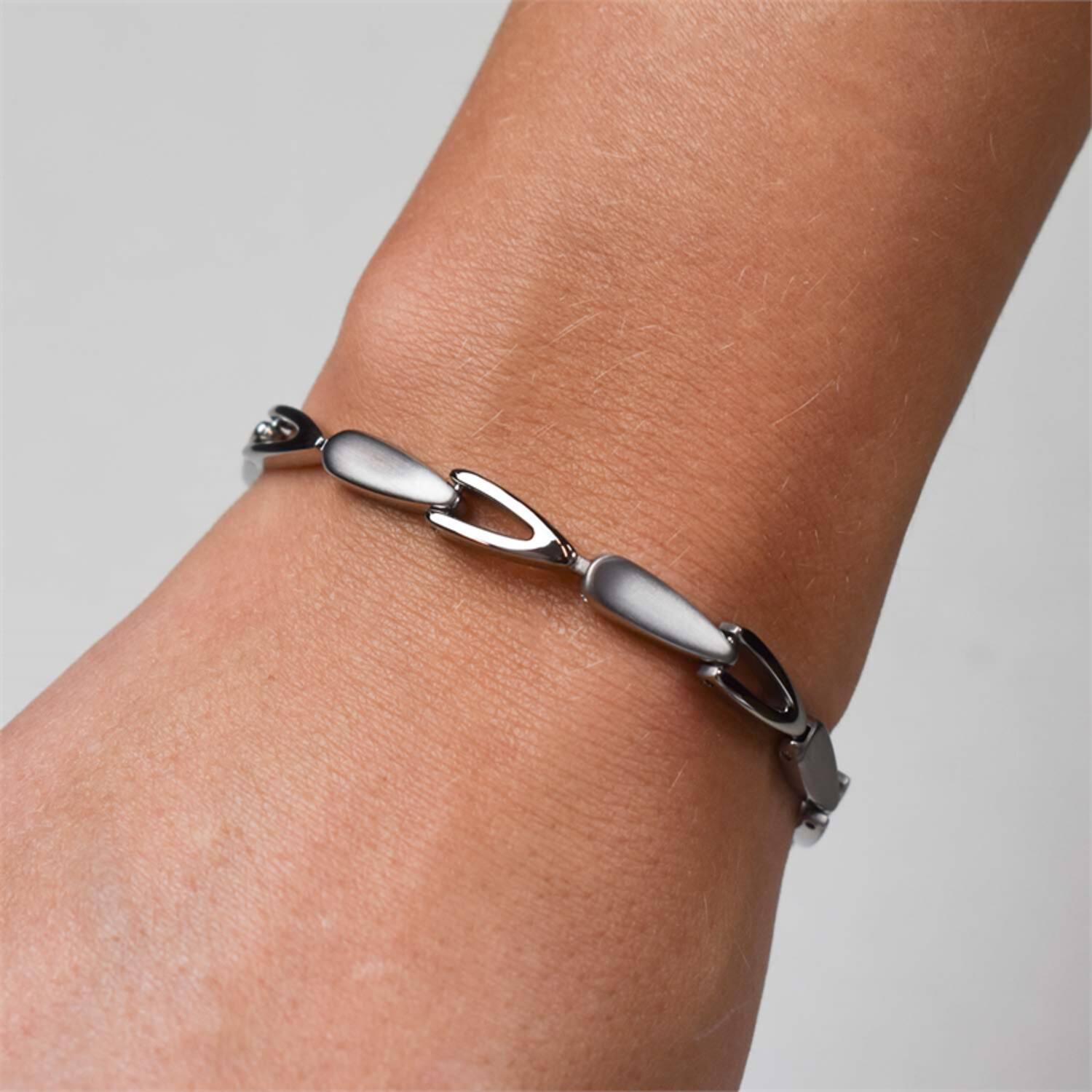  Link bracelets - Titanium - 20cm