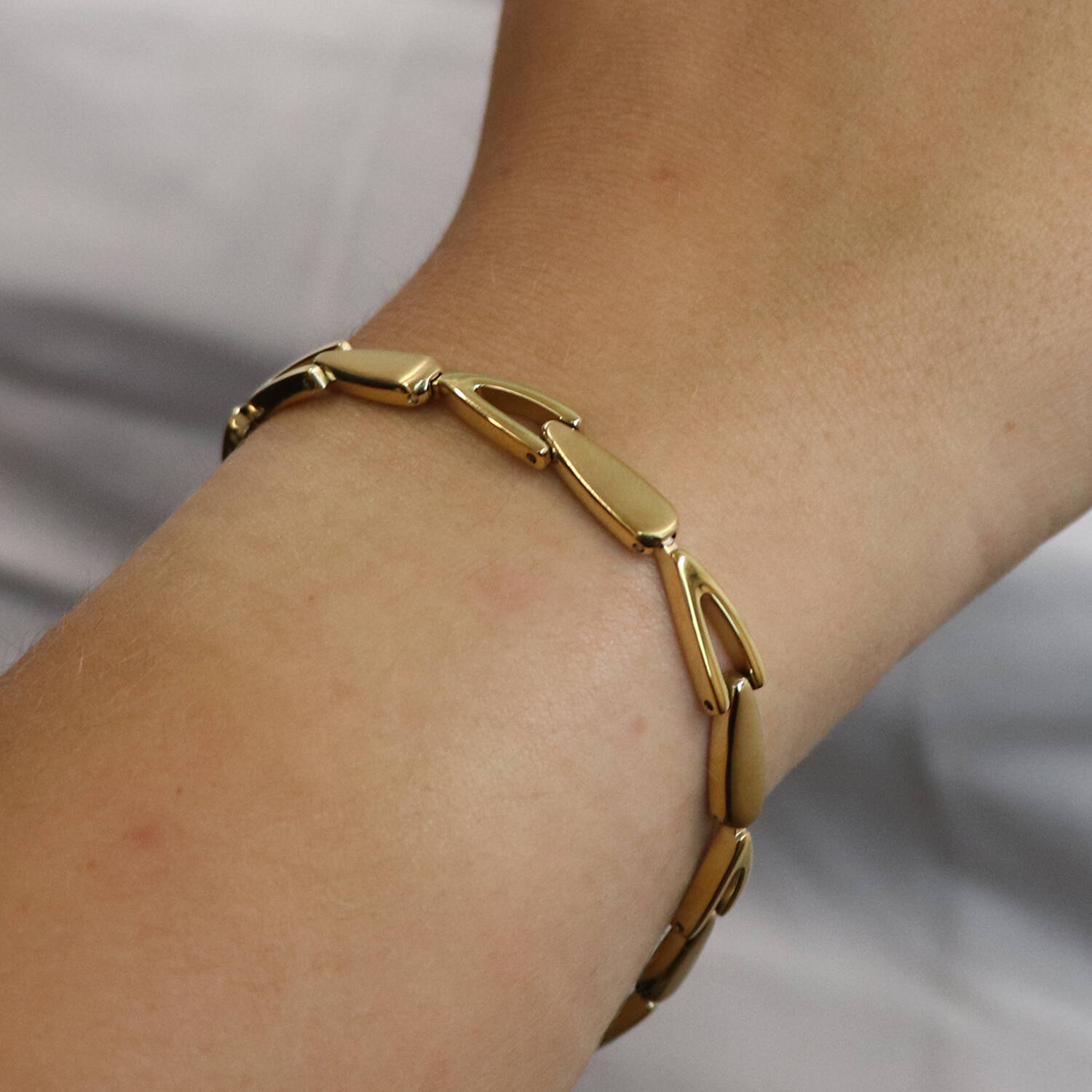  Schakelarmband - Titanium - 20cm