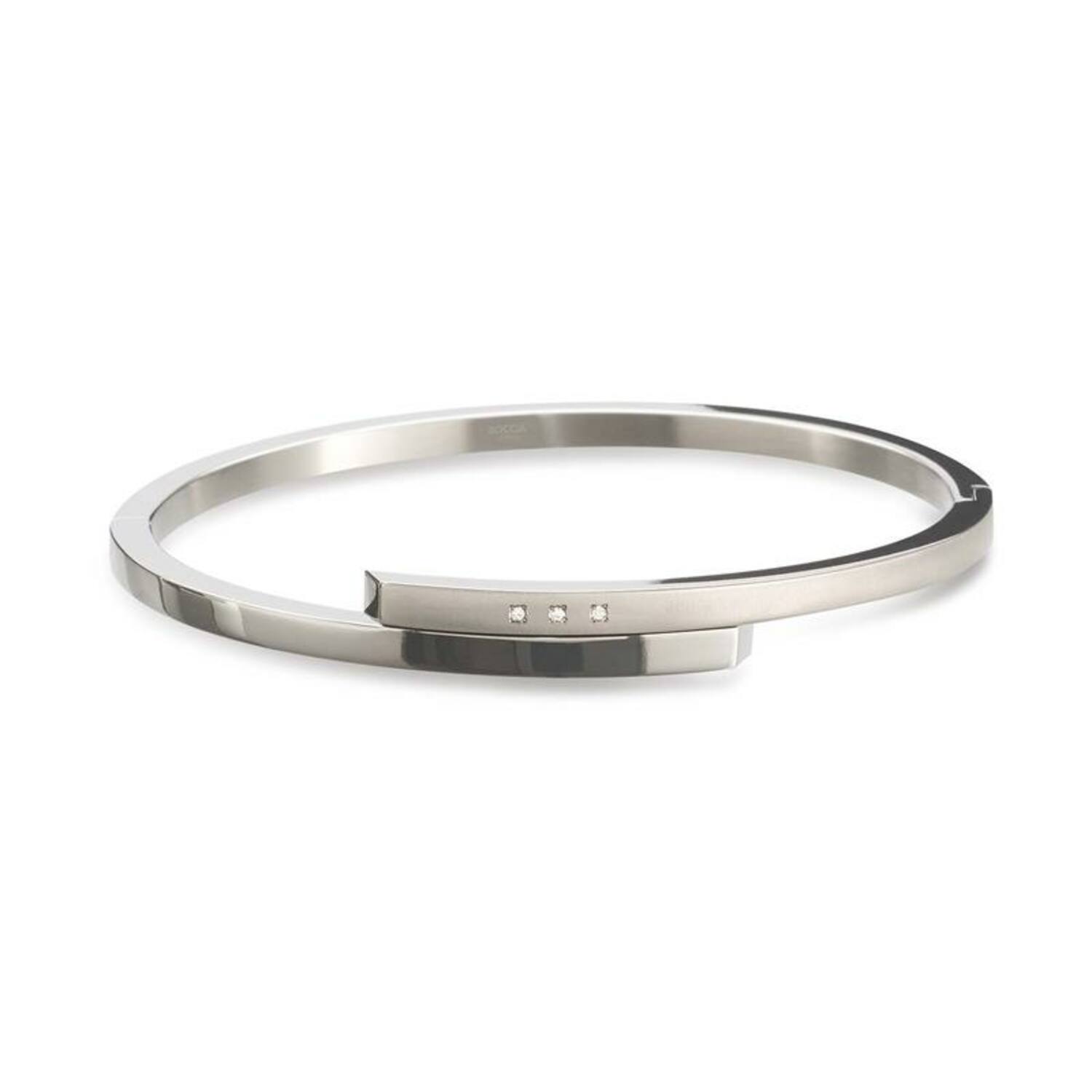 Bangles - Titanium - Diamond - 0.01ct