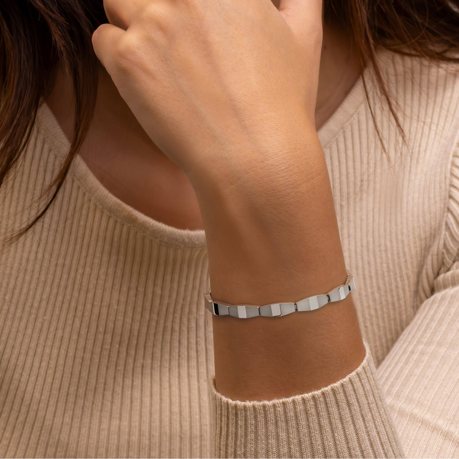  Bracelets à maillons - Titane - 20cm
