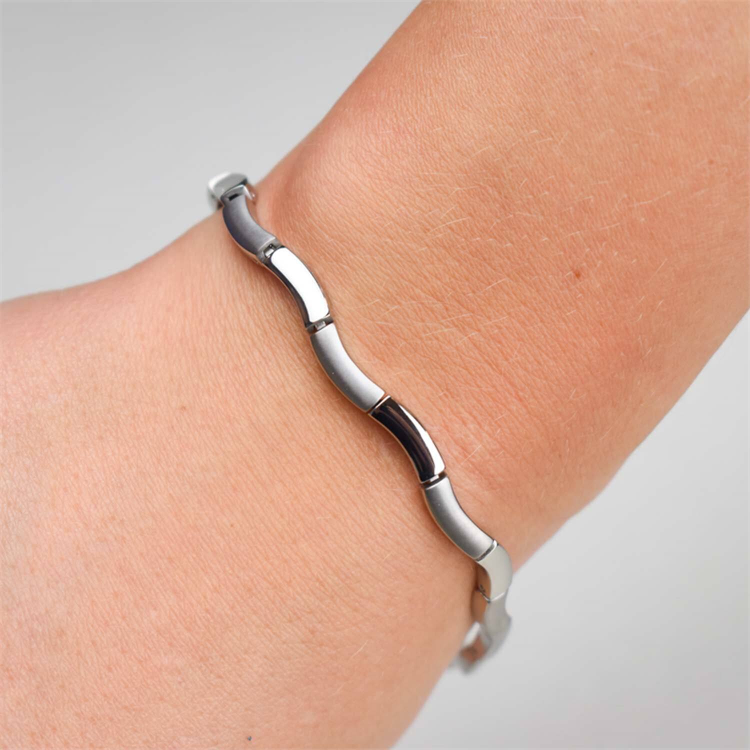  Bracelets à maillons - Titane - 21cm
