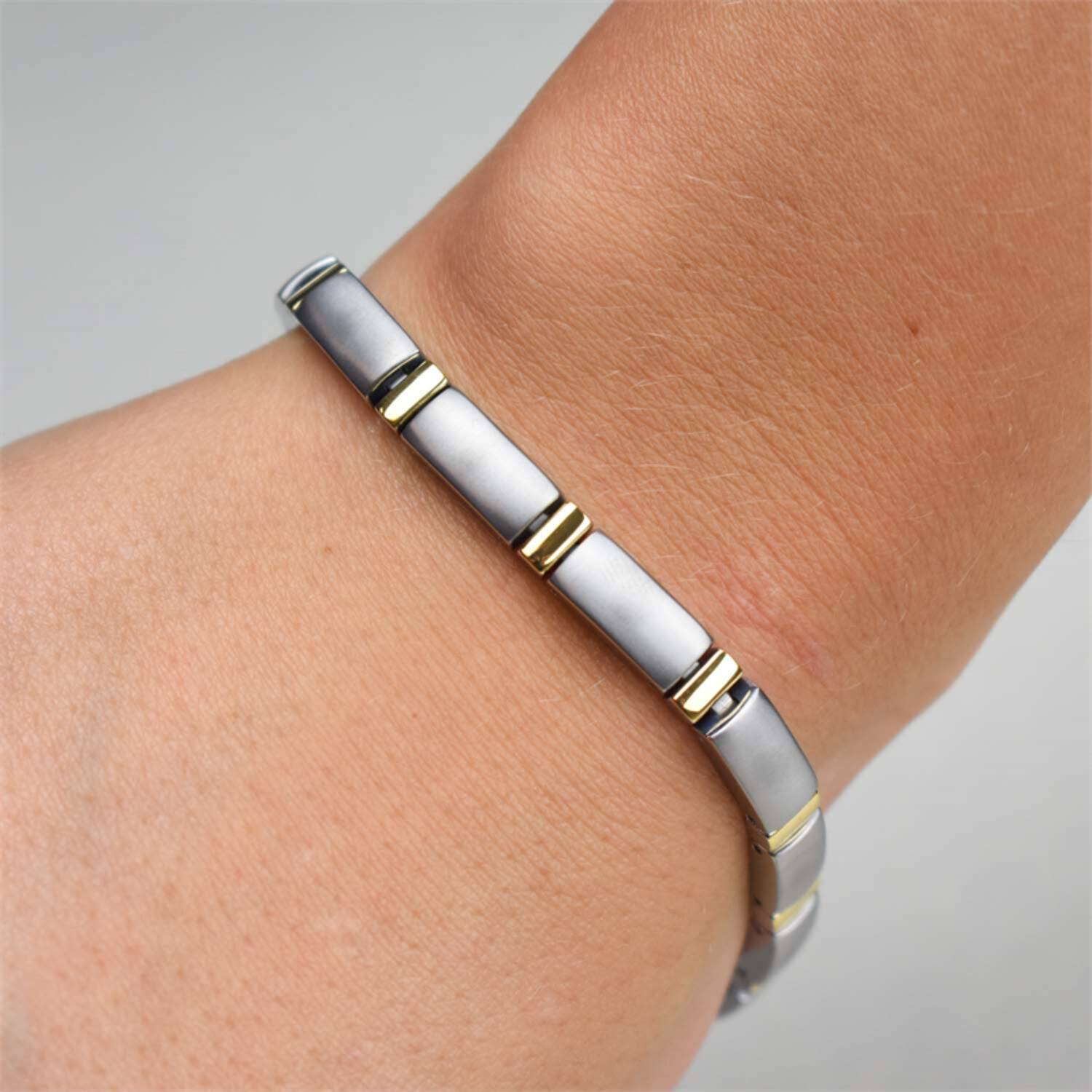  Link bracelets - Titanium - 21cm