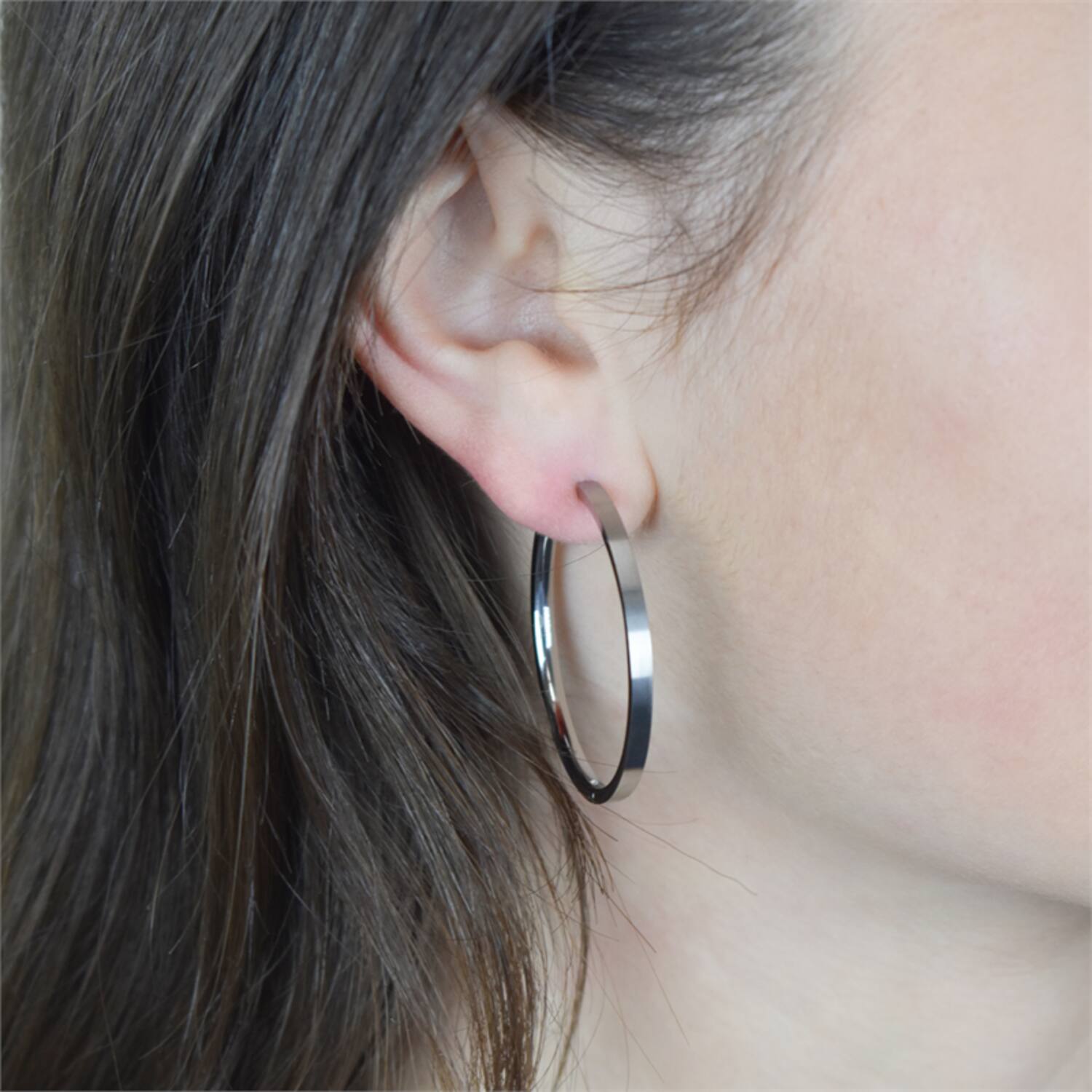  Earrings - Titanium - 4cm - 40mm