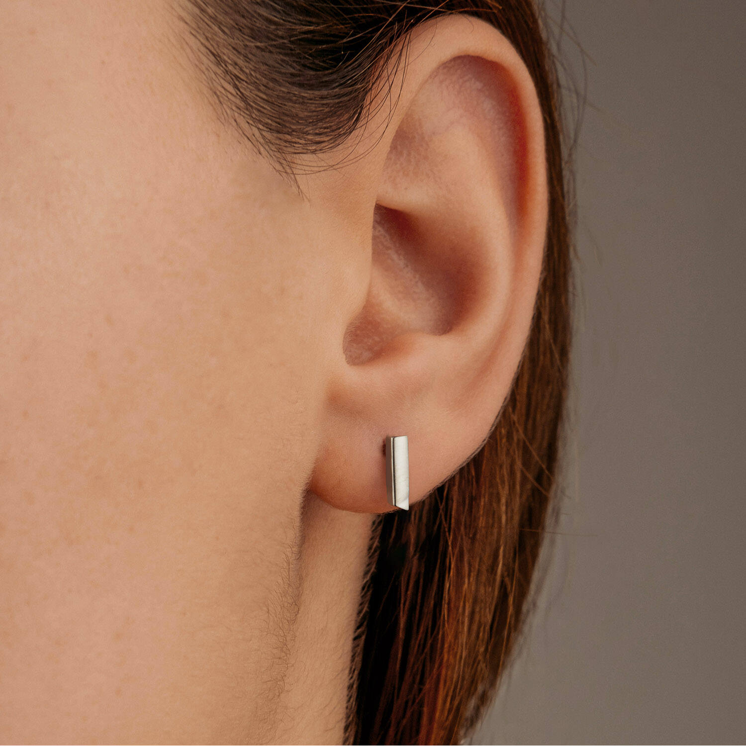  Oorstekers - Titanium - 1cm
