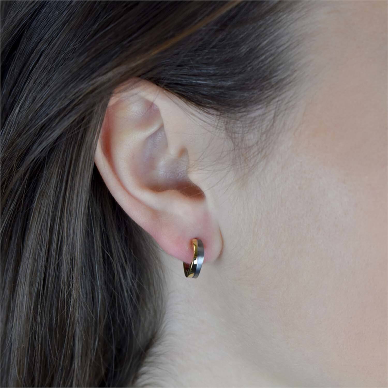  Créoles - Titane - 13mm