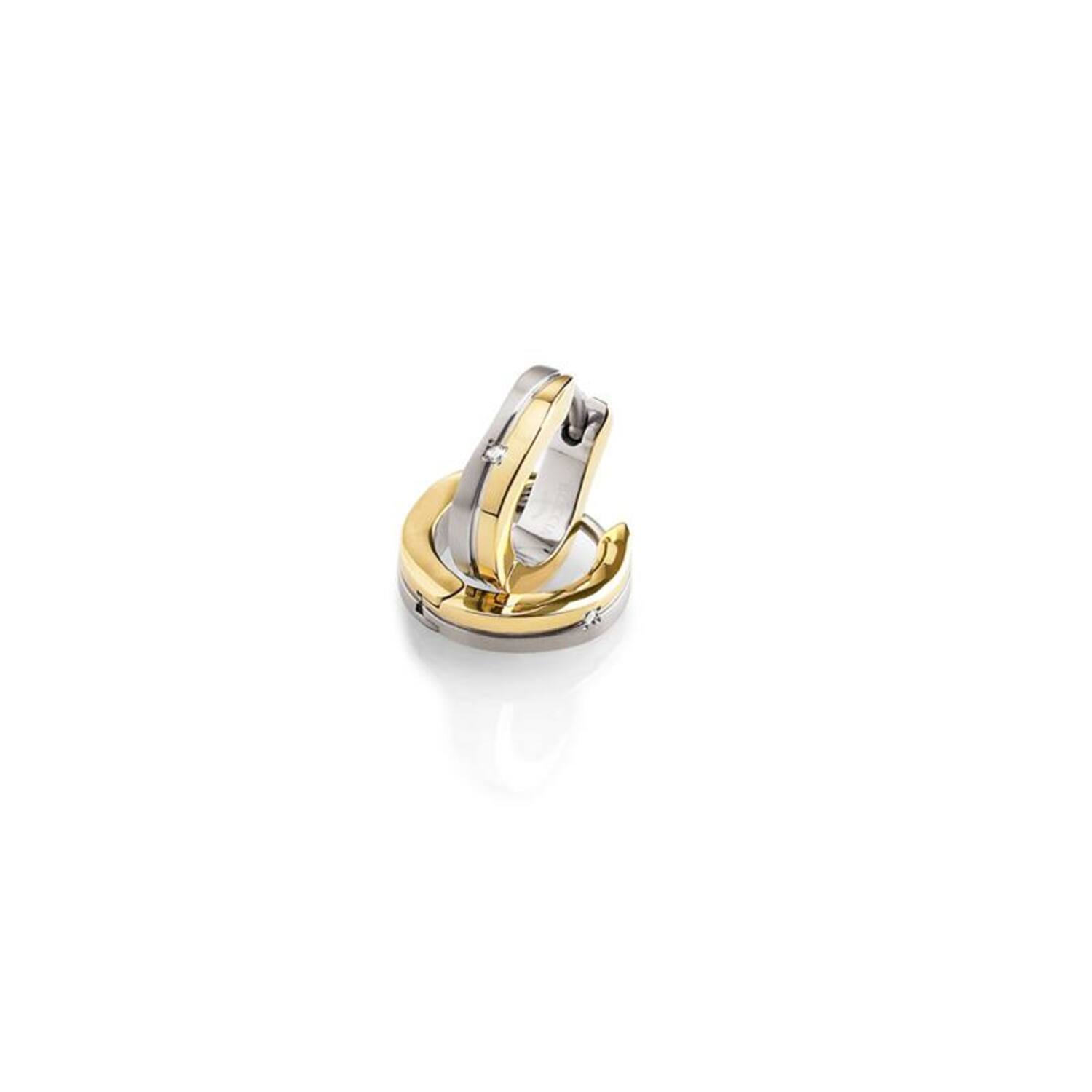  Créoles - Titane - Diamant - 0.01ct - 13mm