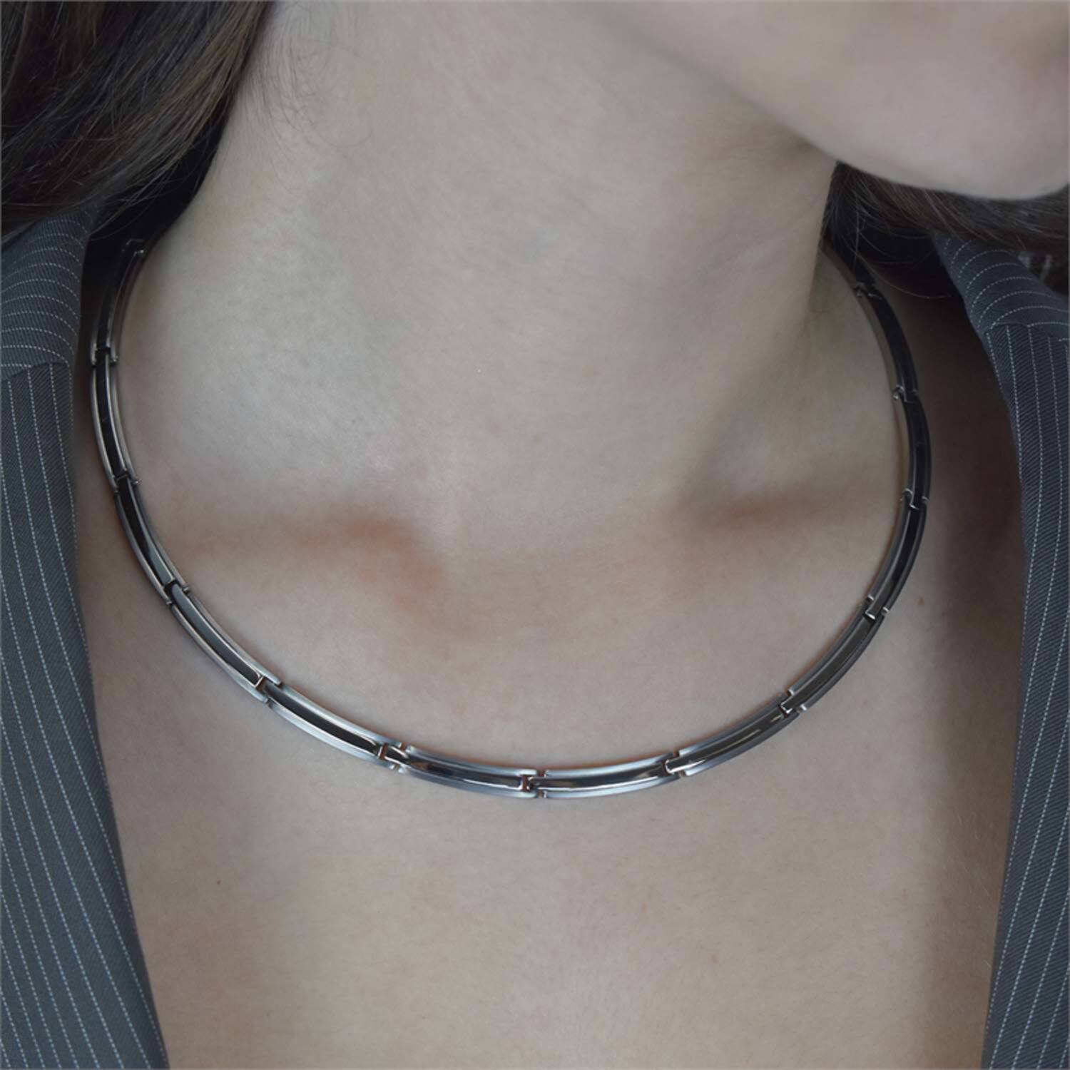  Collier - Titane - 45cm