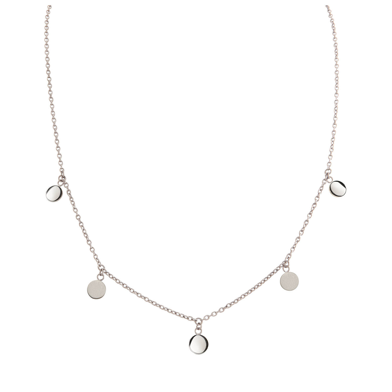  Colliers maillons - Titane - 42cm
