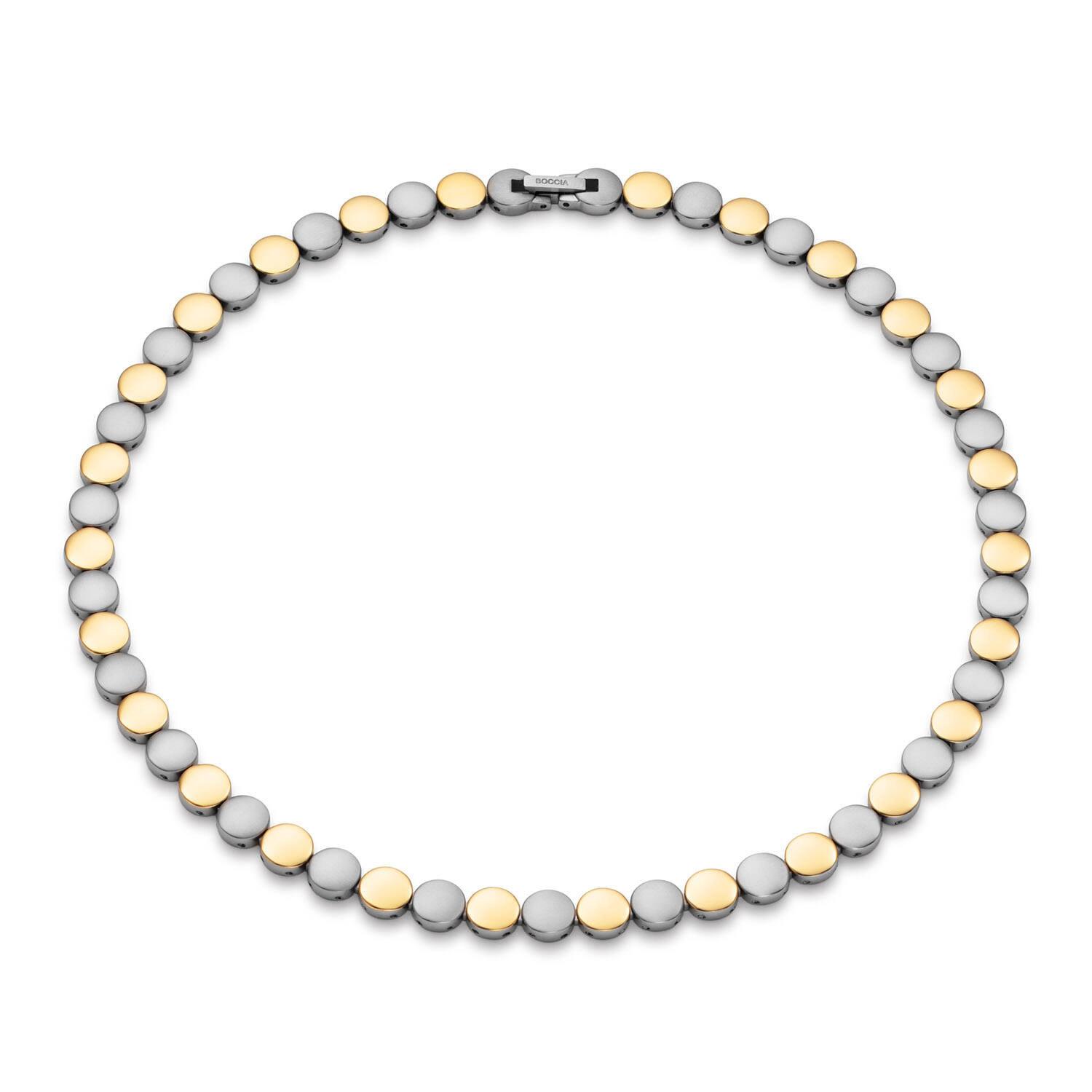  Colliers maillons - Titane - 45cm
