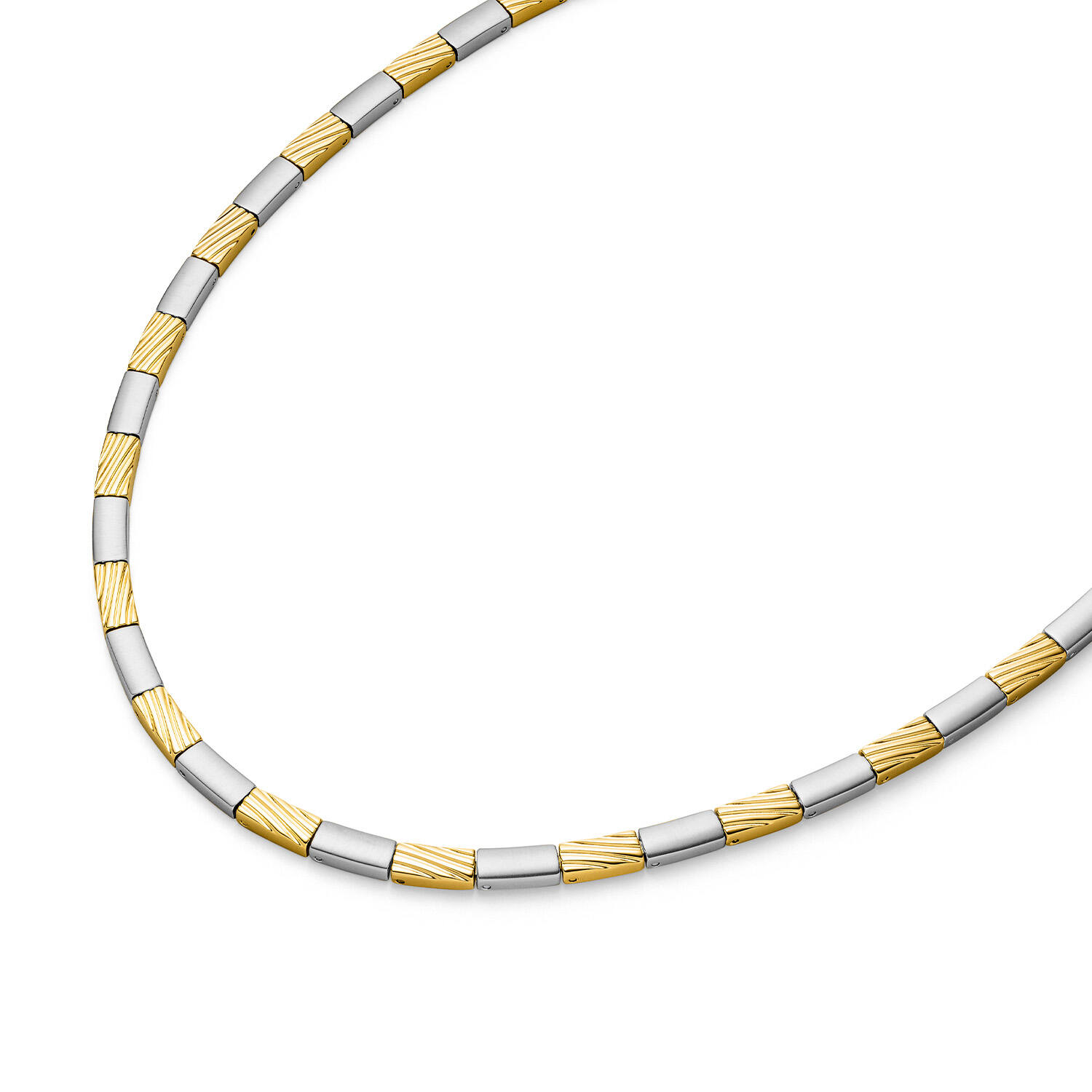  Link necklaces - Titanium - 45cm