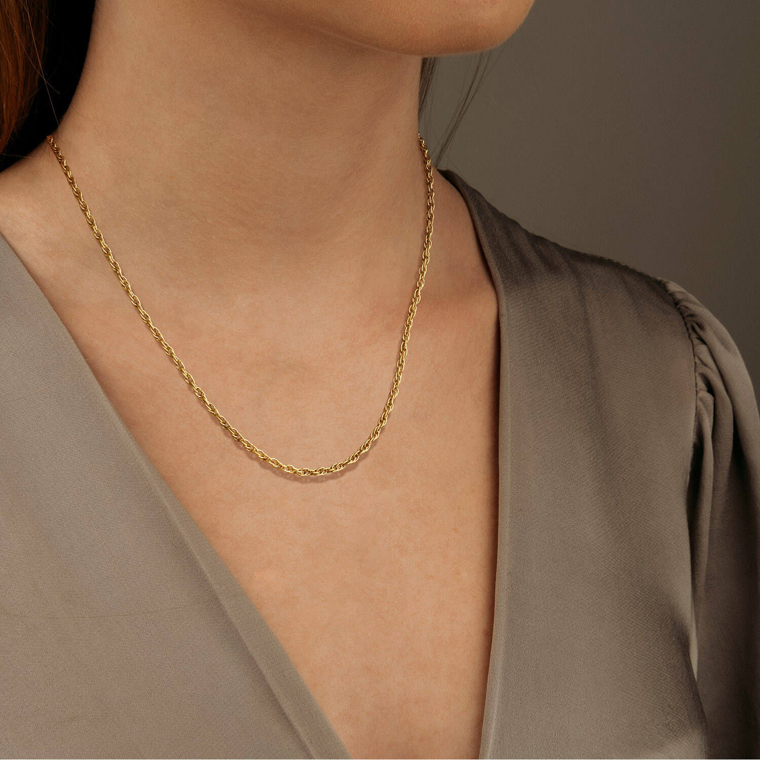  Schakelcollier - Titanium - 45cm