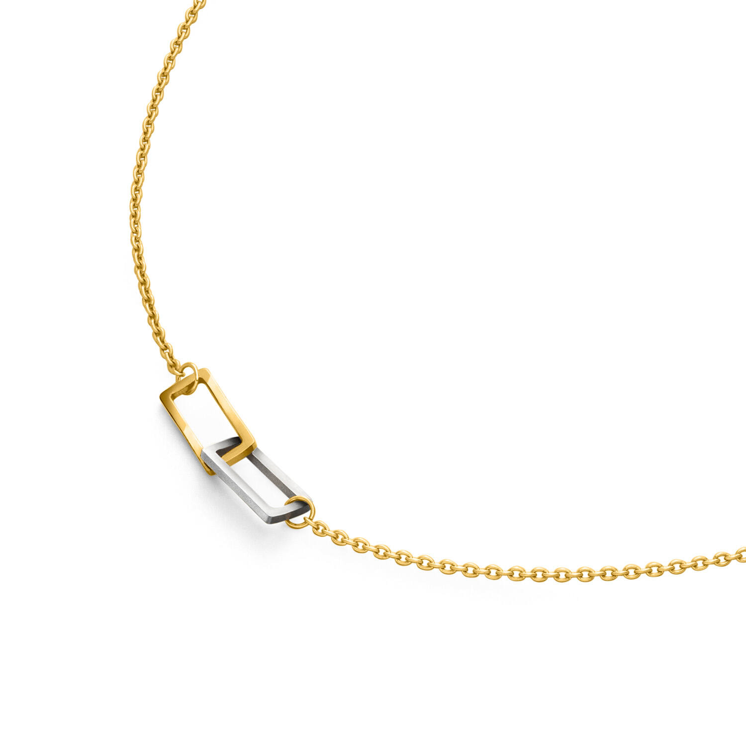  Link necklaces - Titanium - 49cm