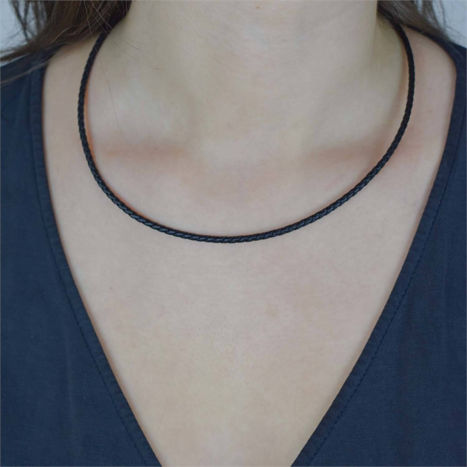 Länge Ketten - Leder - 45cm