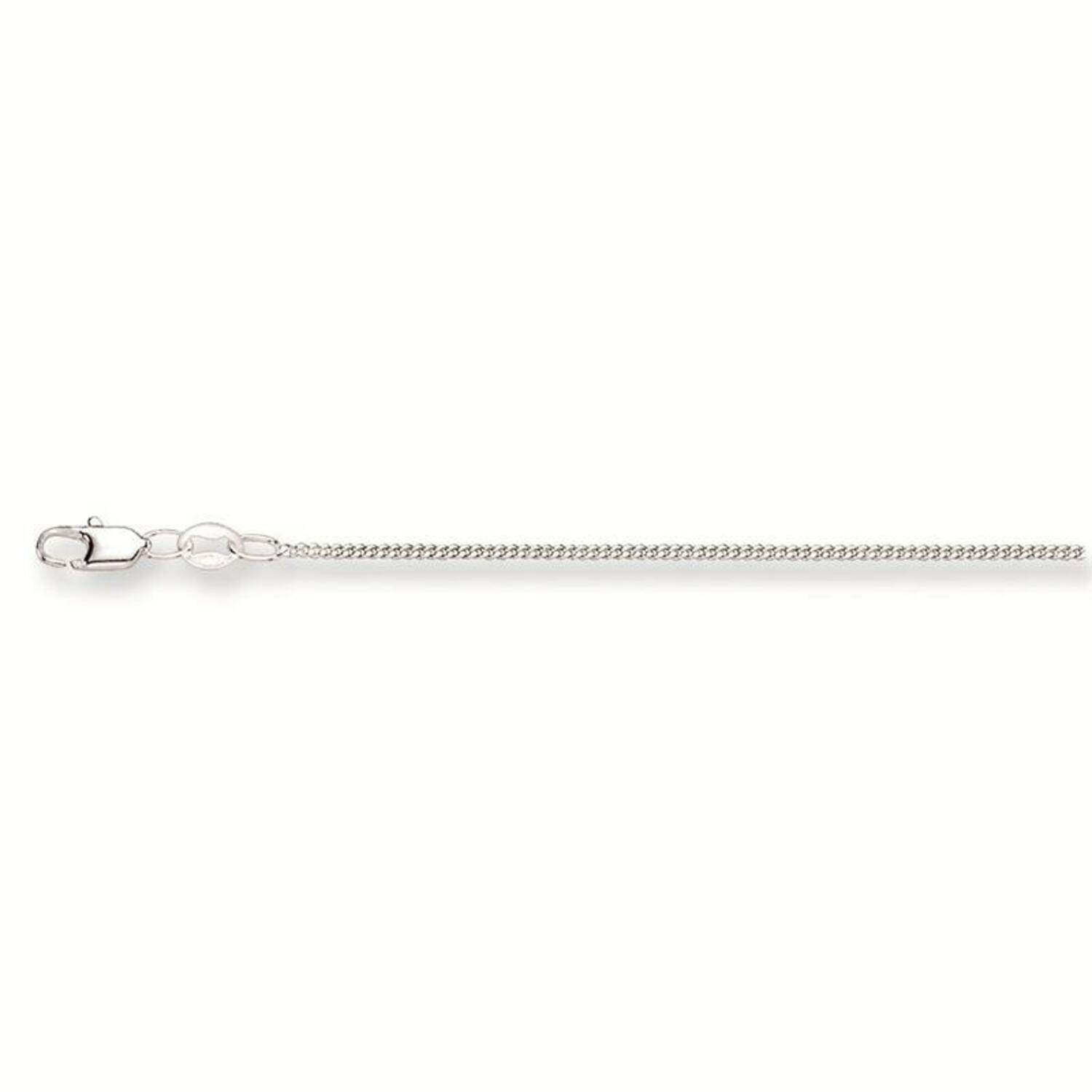  Collier sans pendentif - Gourmette - 1.2mm - 38cm - Argent - 1.9gr