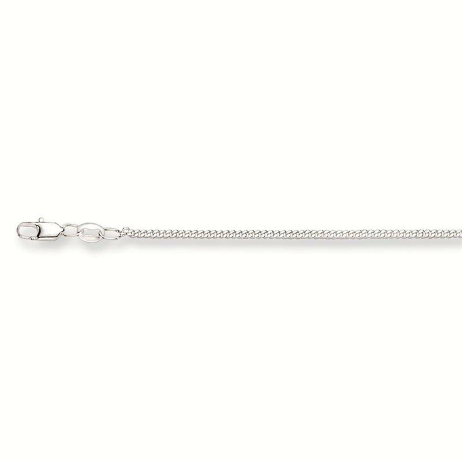  Collier sans pendentif - Gourmette - 1.7mm - 45cm - Argent - 2.7gr
