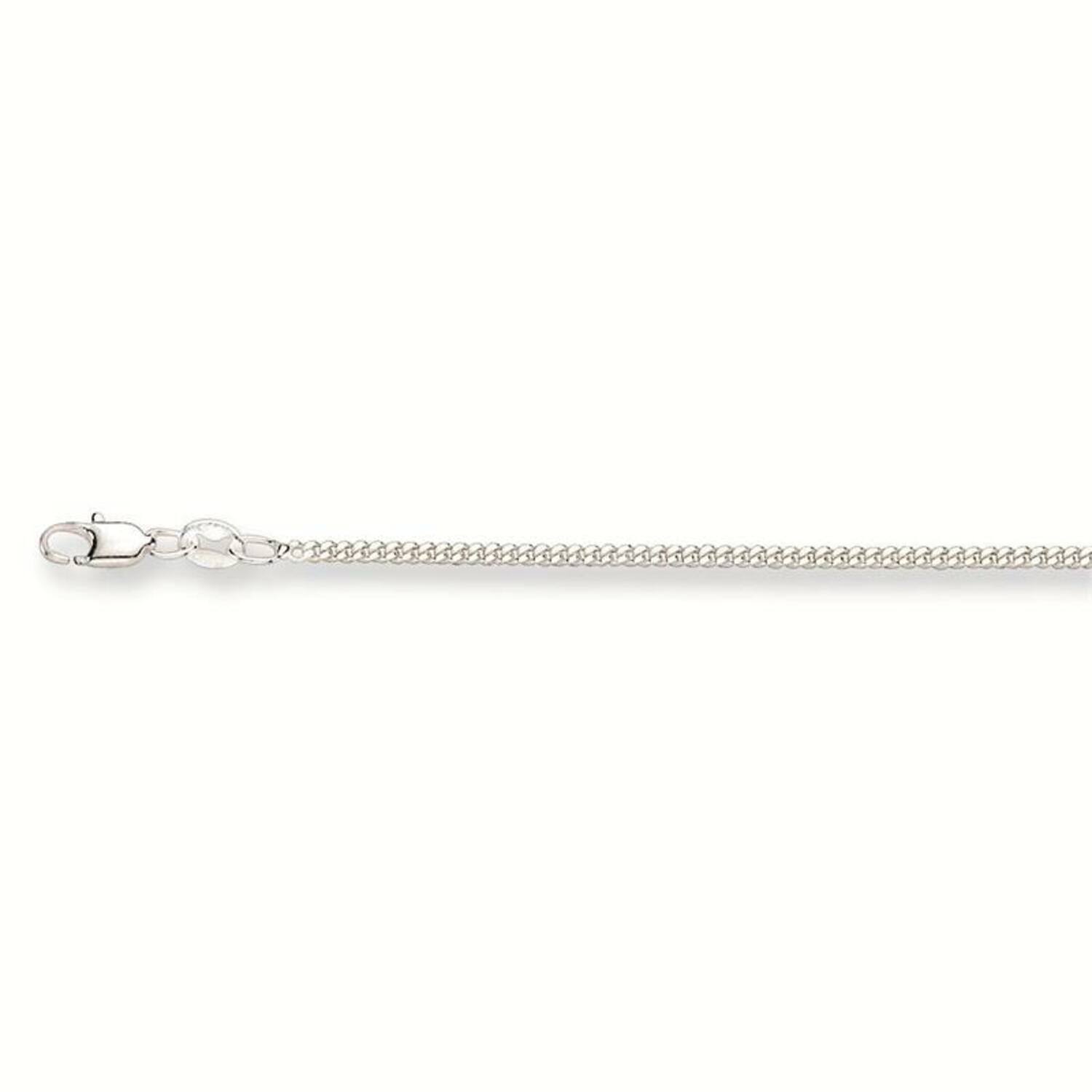  Colliers en longueur - Gourmette - 1.9mm - 38cm - Argent - 3.2gr