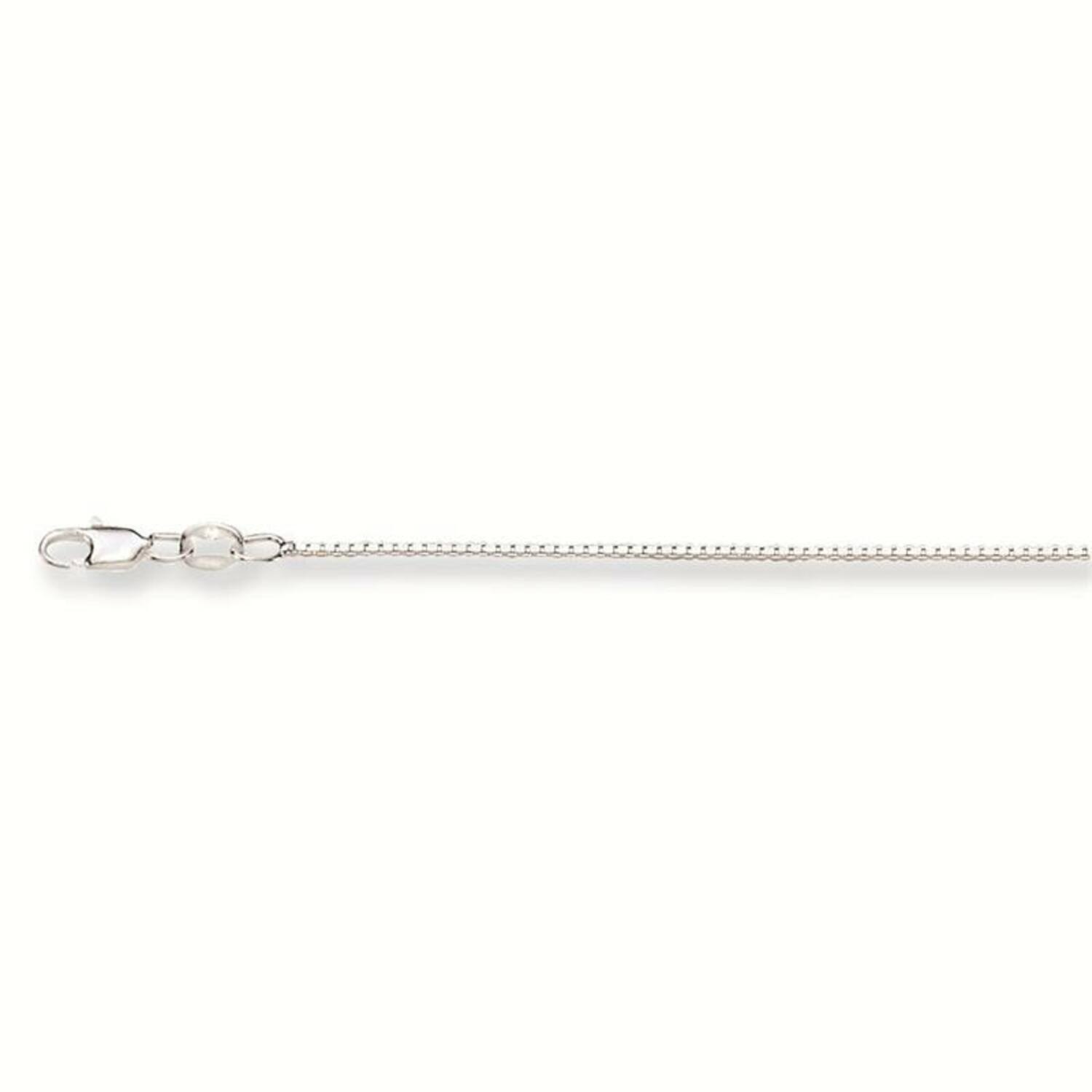  Long necklaces - Venetian - 1mm - 38cm - Silver - 2.5gr