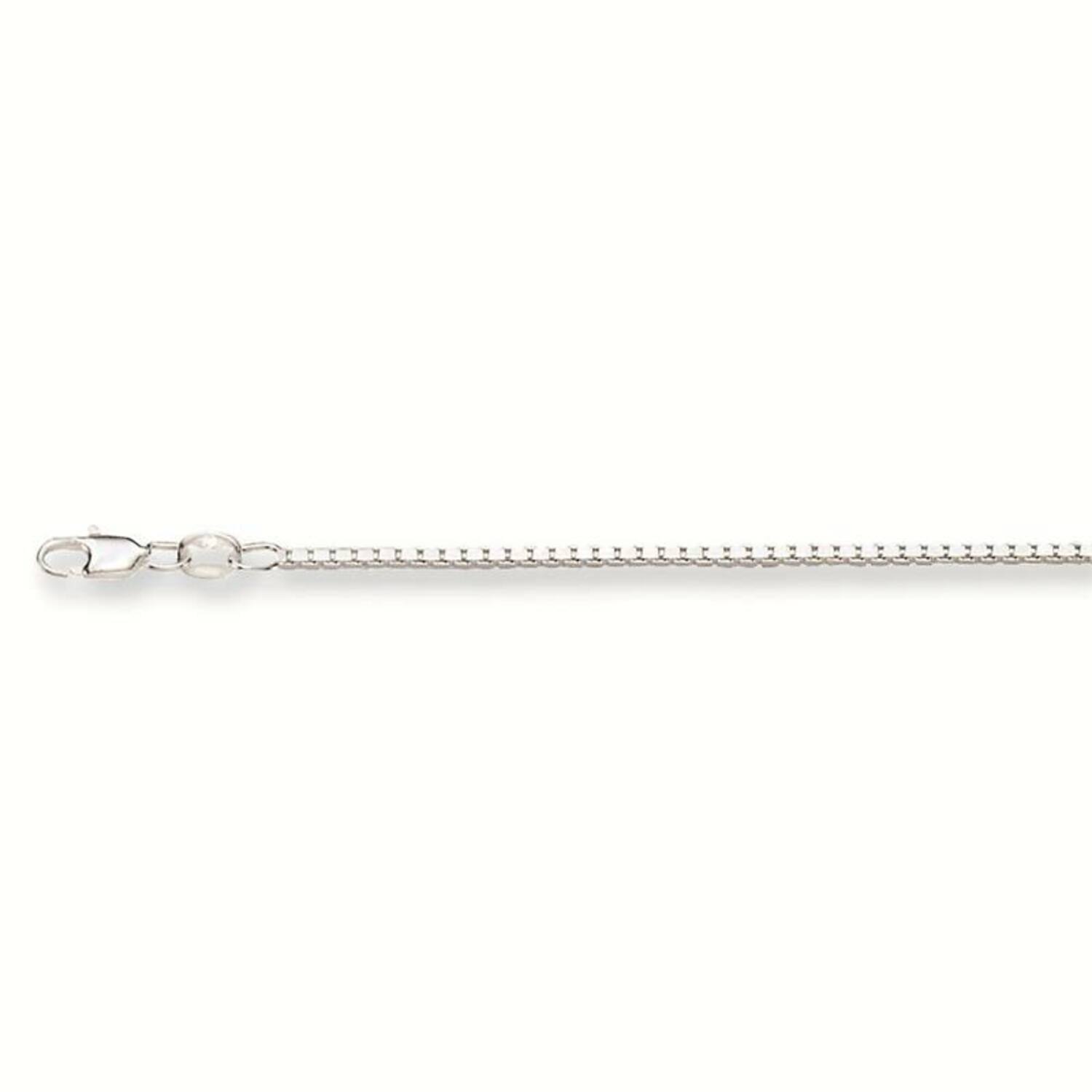  Long necklaces - Venetian - 1.7mm - 42cm - Silver - 7.9gr