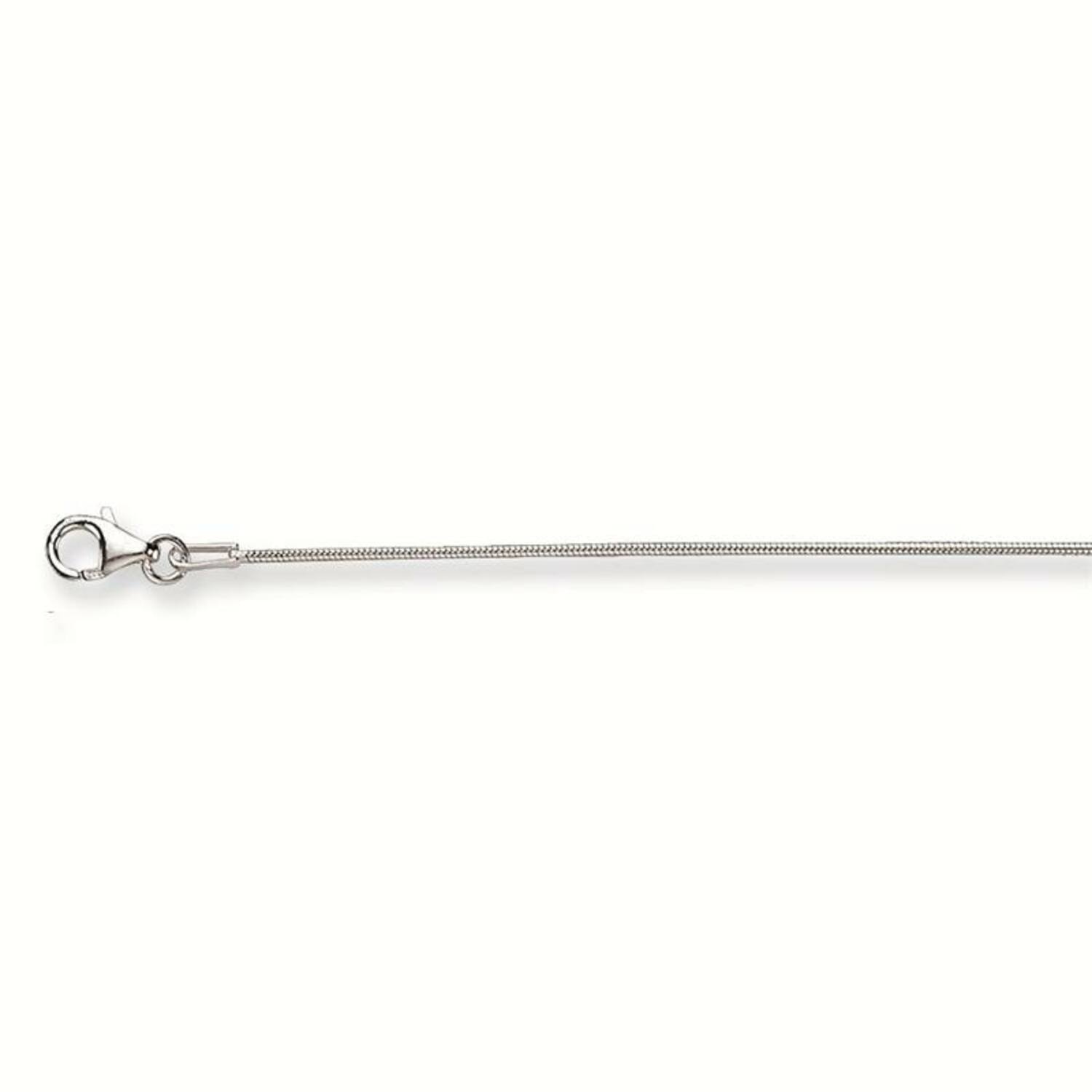  Long necklaces - Snake - 1mm - 45cm - Silver - 4.4gr
