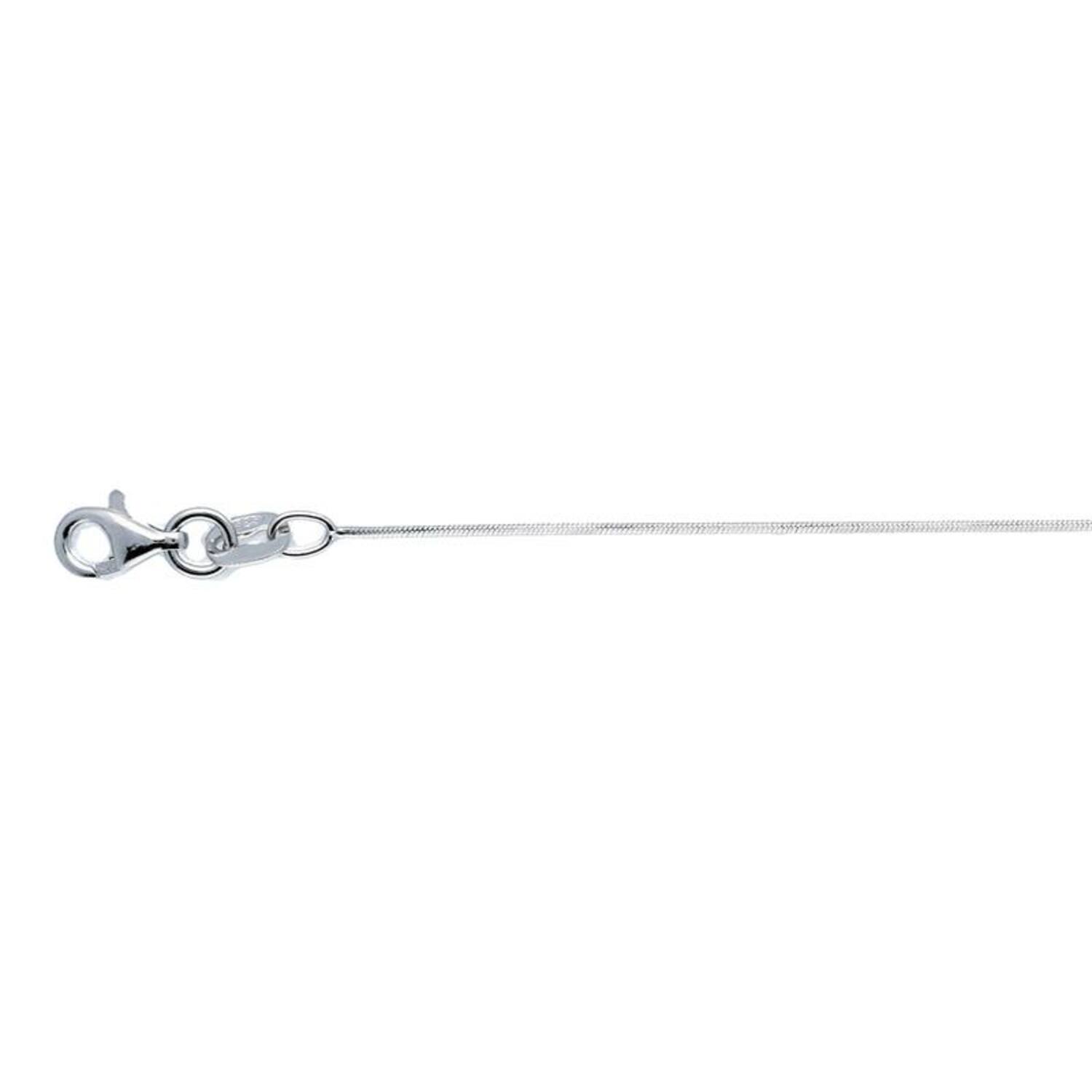  Long necklaces - Snake - 0.7mm - 40cm - Silver - 1.8gr