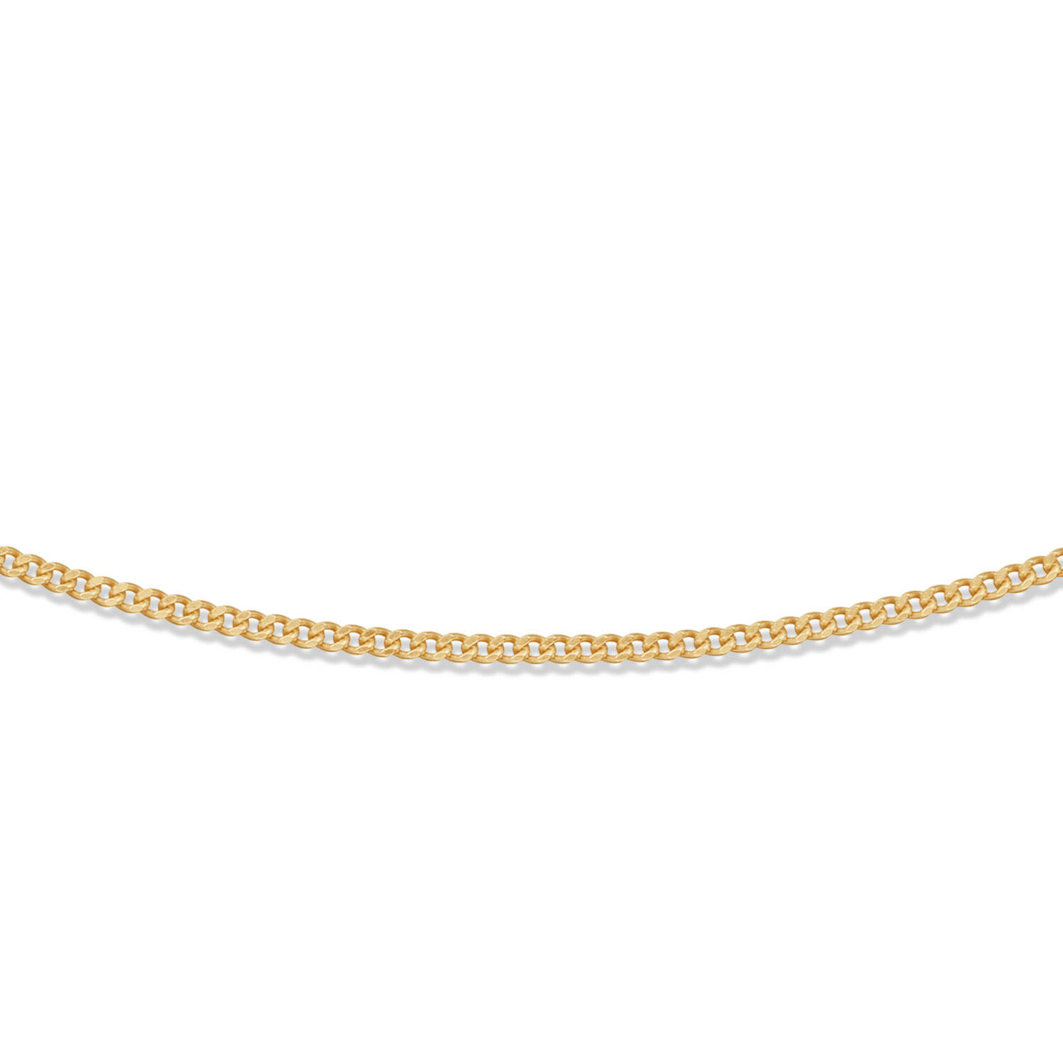  Link necklace - Gourmet - 1.5mm - 45cm - Goldplated