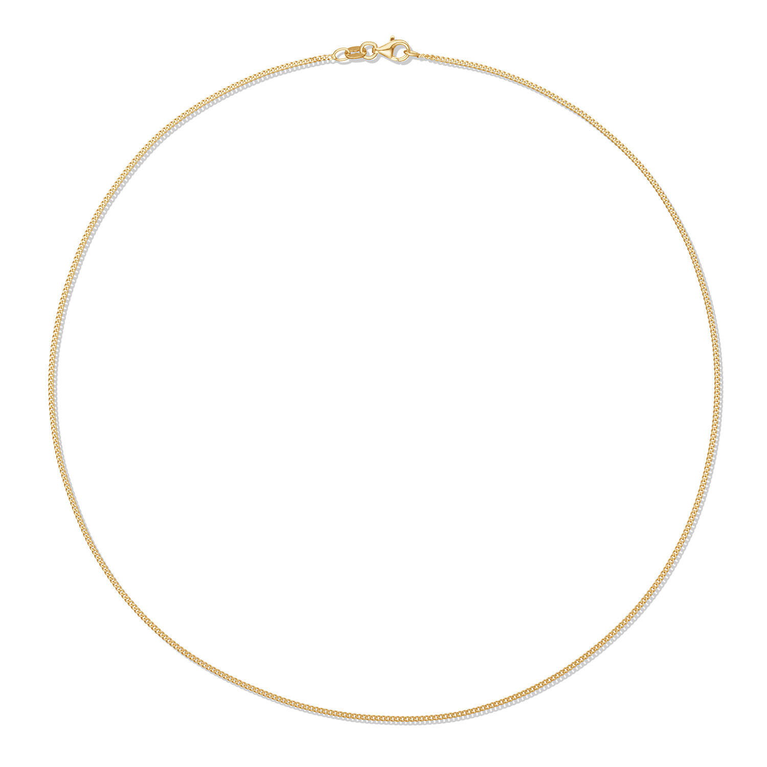  Schakelketting - Gourmet - 1.5mm - 50cm - Zilver verguld