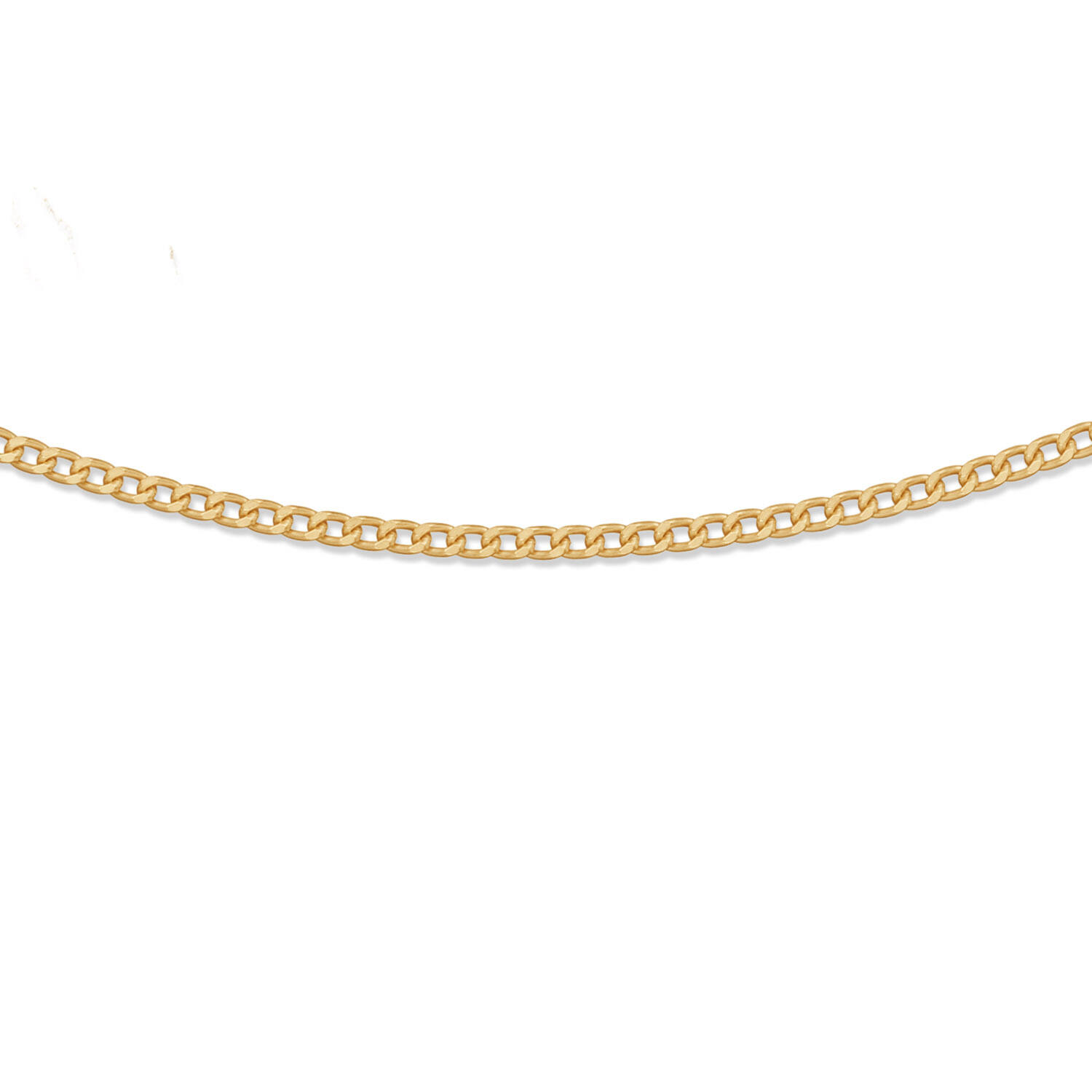  Link necklace - Gourmet - 1.7mm - 42cm - Goldplated