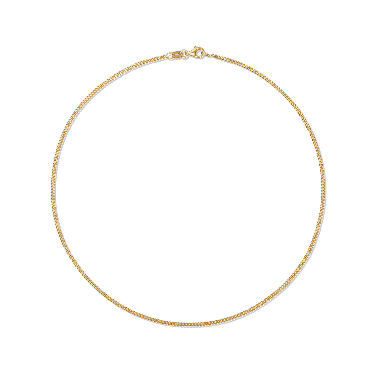  Gliederkette - Gourmet - 1.9mm - 42cm - Vergoldet