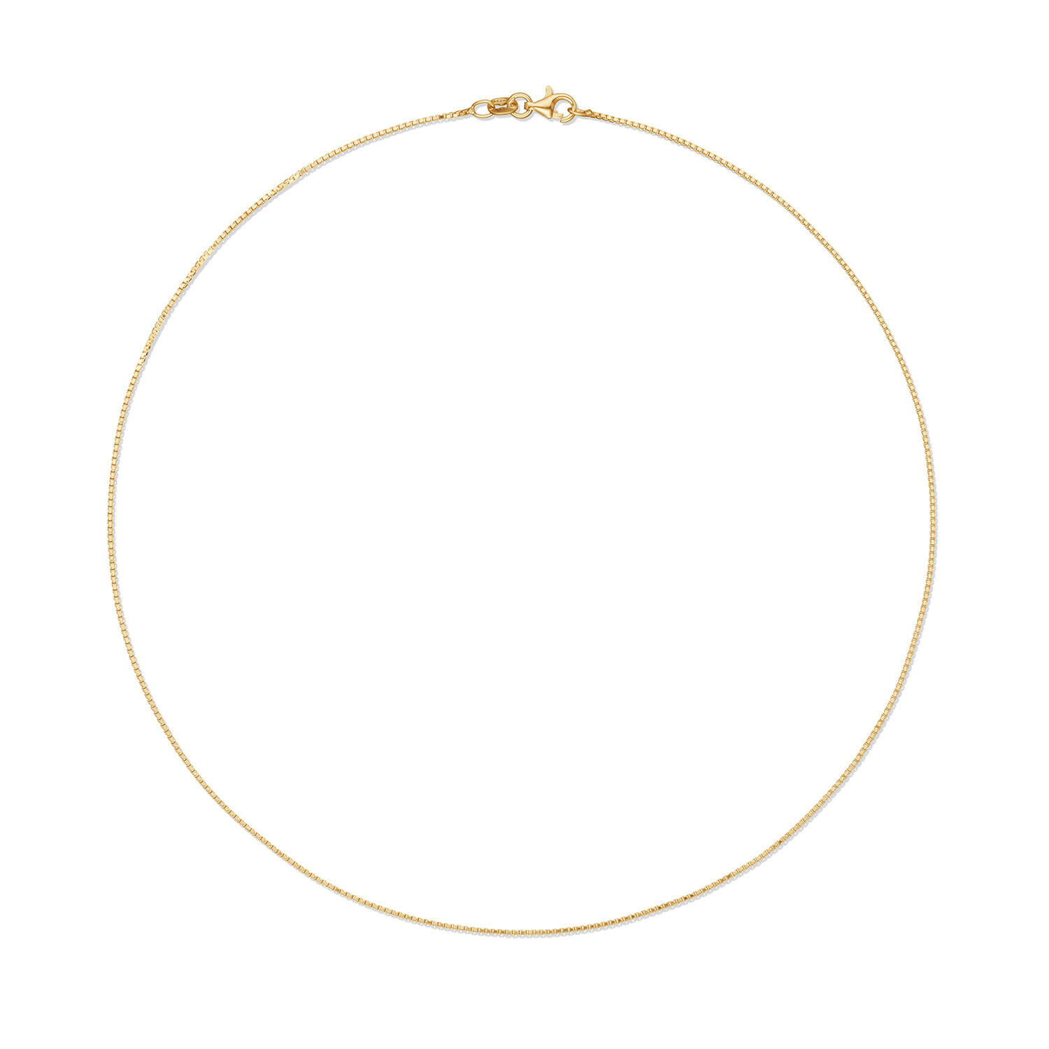  Gliederkette - Venezianisch - 1mm - 50cm - Vergoldet