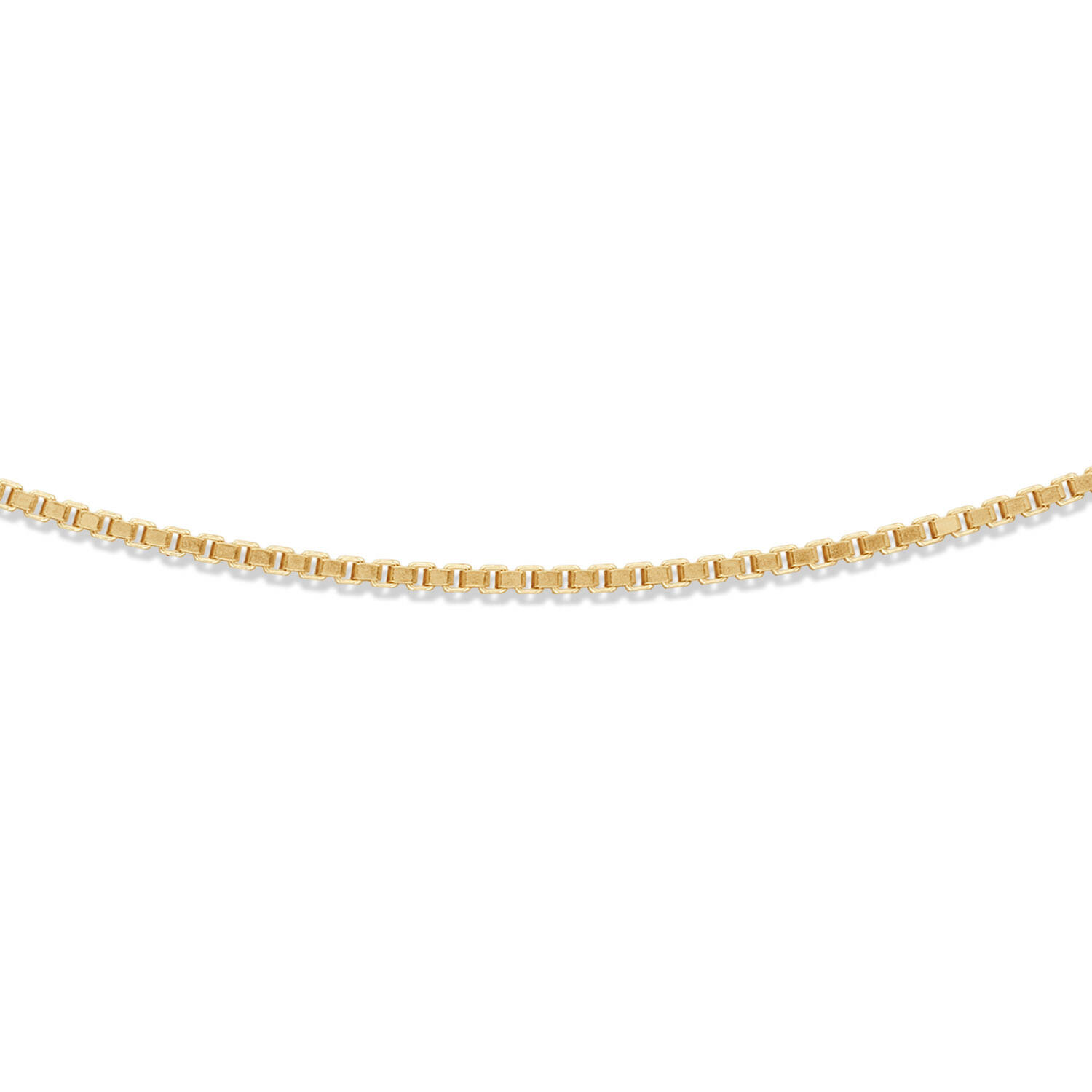  Link necklace - Venetian - 1.1mm - 45cm - Goldplated