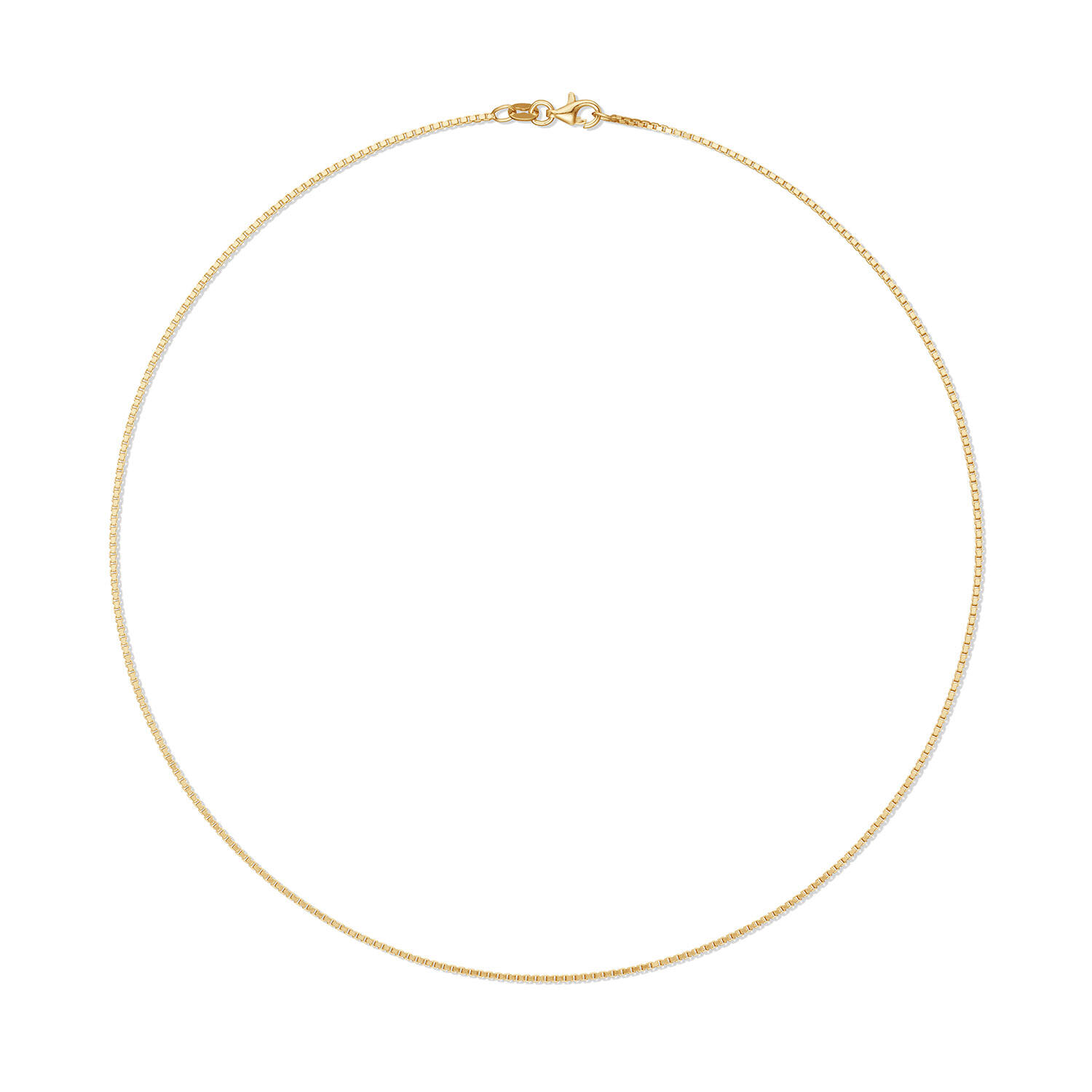  Link necklace - Venetian - 1.1mm - 45cm - Goldplated
