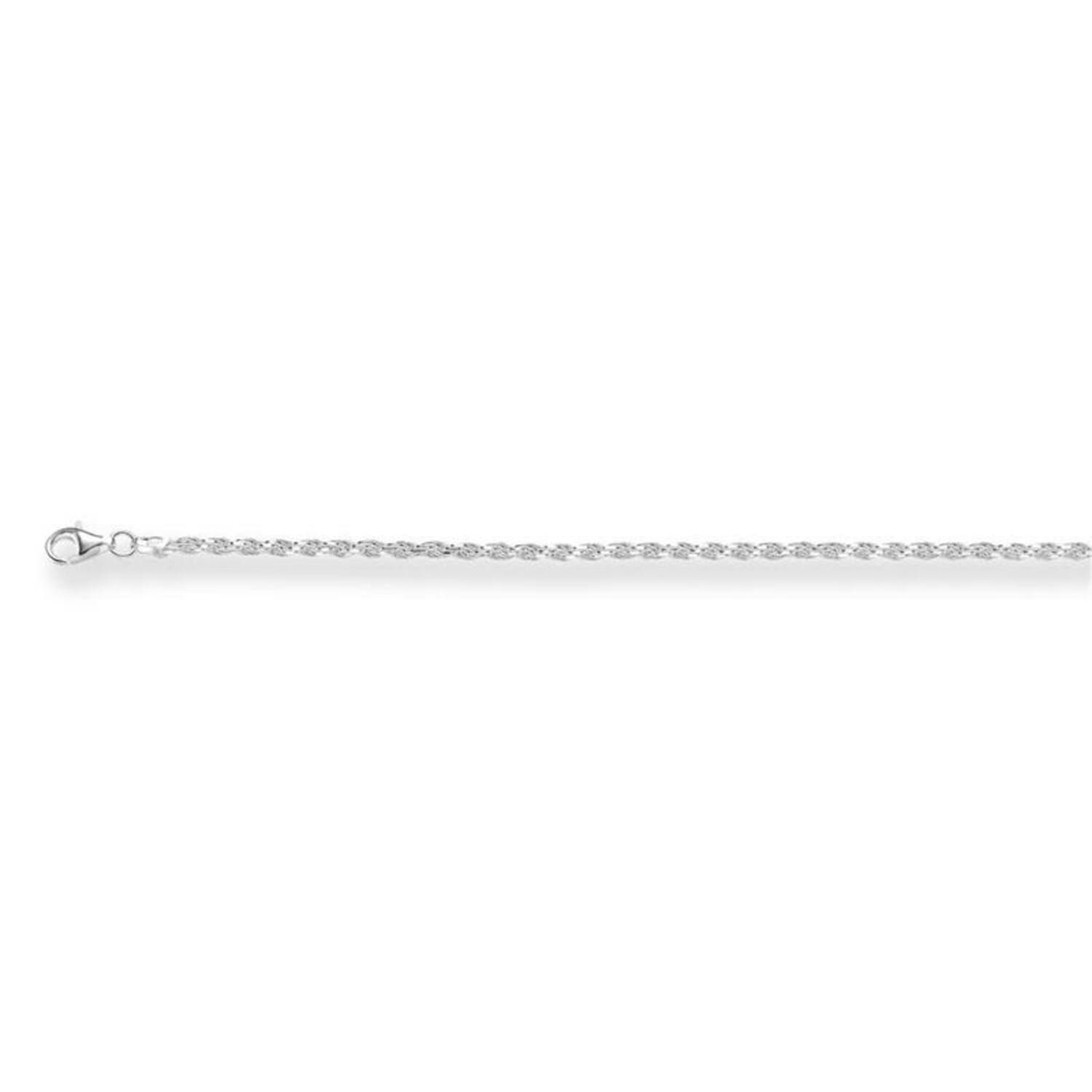  Schakelcollier - Koord - Zilver - 45cm