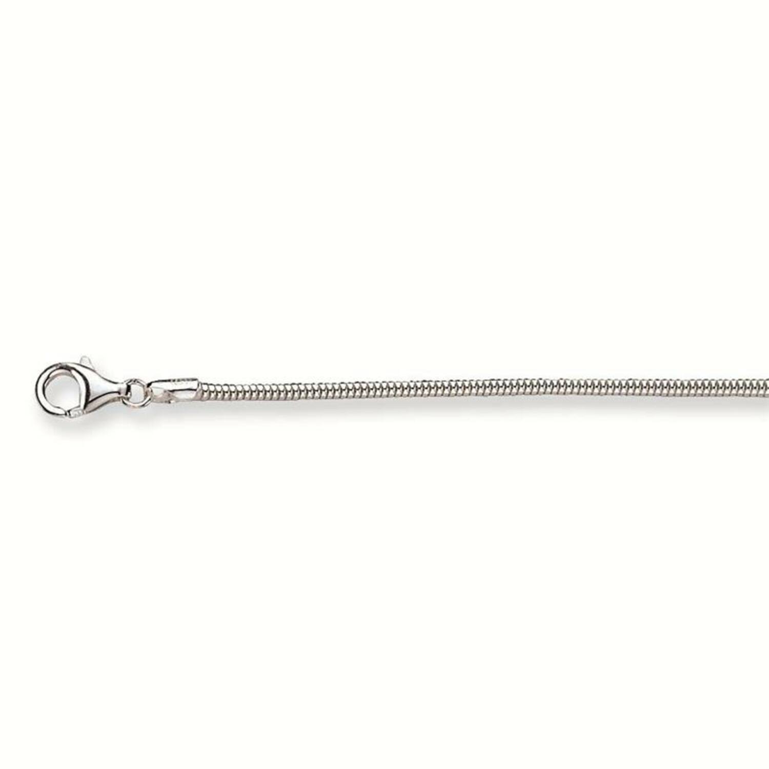  Long necklaces - Snake - Silver - 42cm