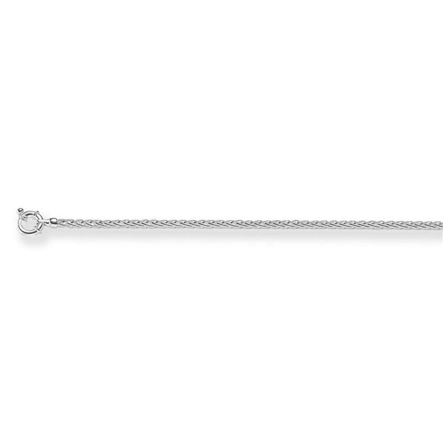 Gliederketten - Palmier, Fuchsschwanz - Silber - 45cm