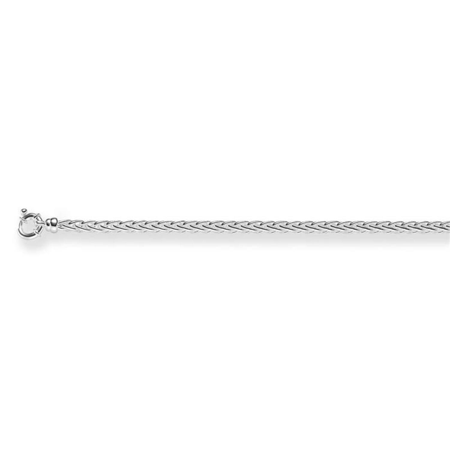  Gliederketten - Palmier, Fuchsschwanz - Silber - 45cm