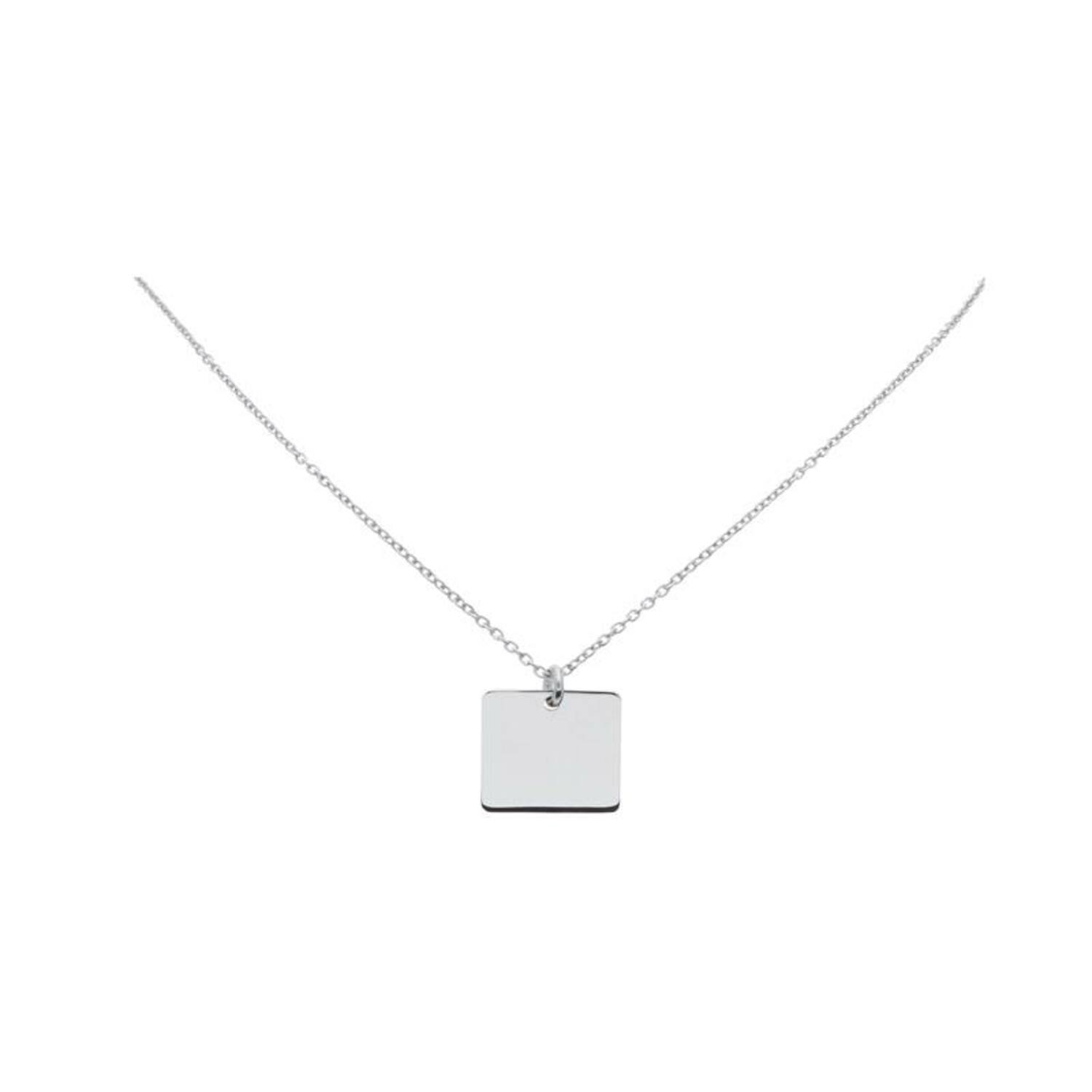  Ketten mit Anhänger - Graveerplaat - Anker - Silber - 46-50 cm