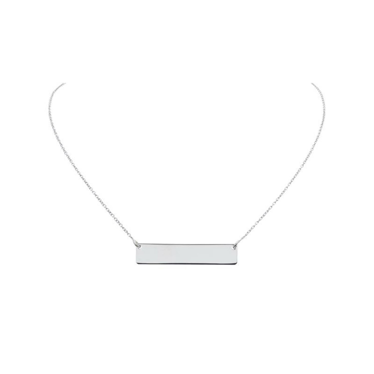  Ketten mit Anhänger - Graveerplaat - Anker - Silber - 45cm