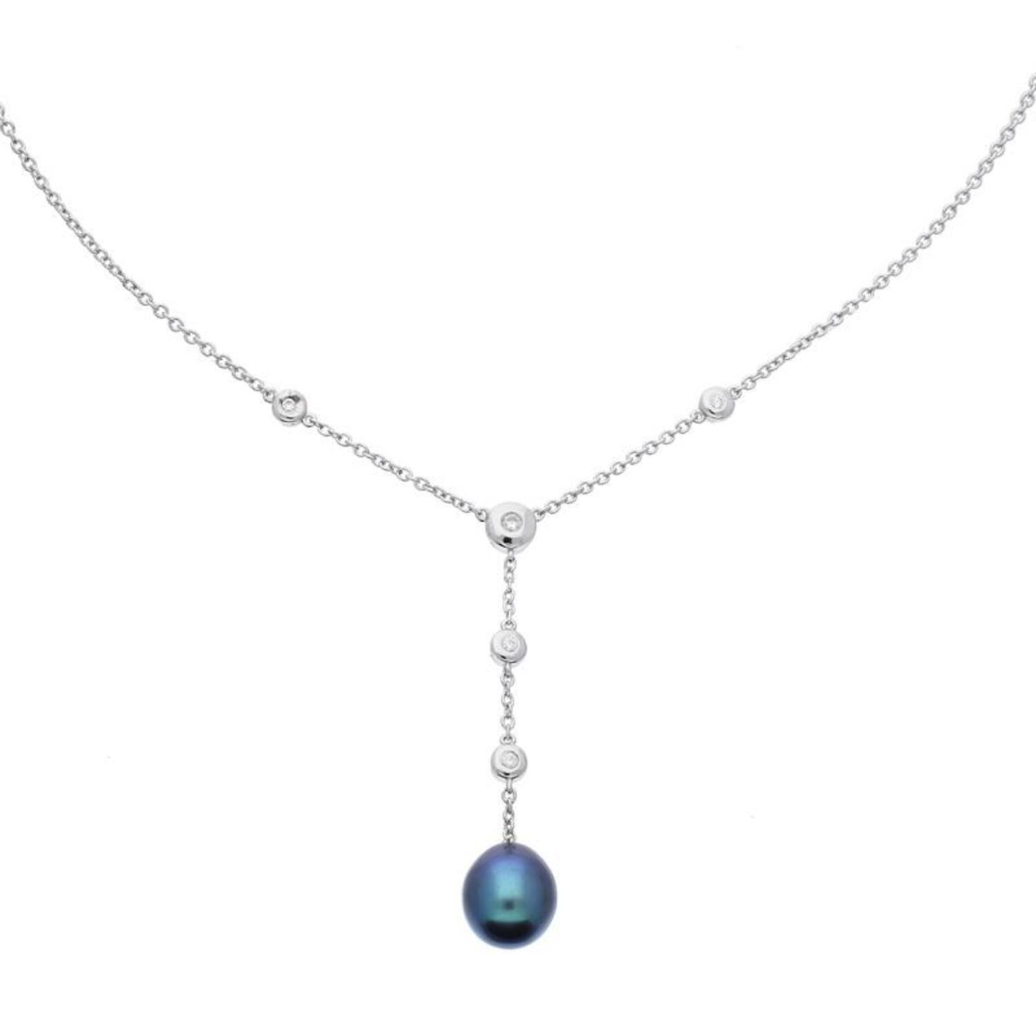  Colliers en Y - Ancre - Argent - 43cm
