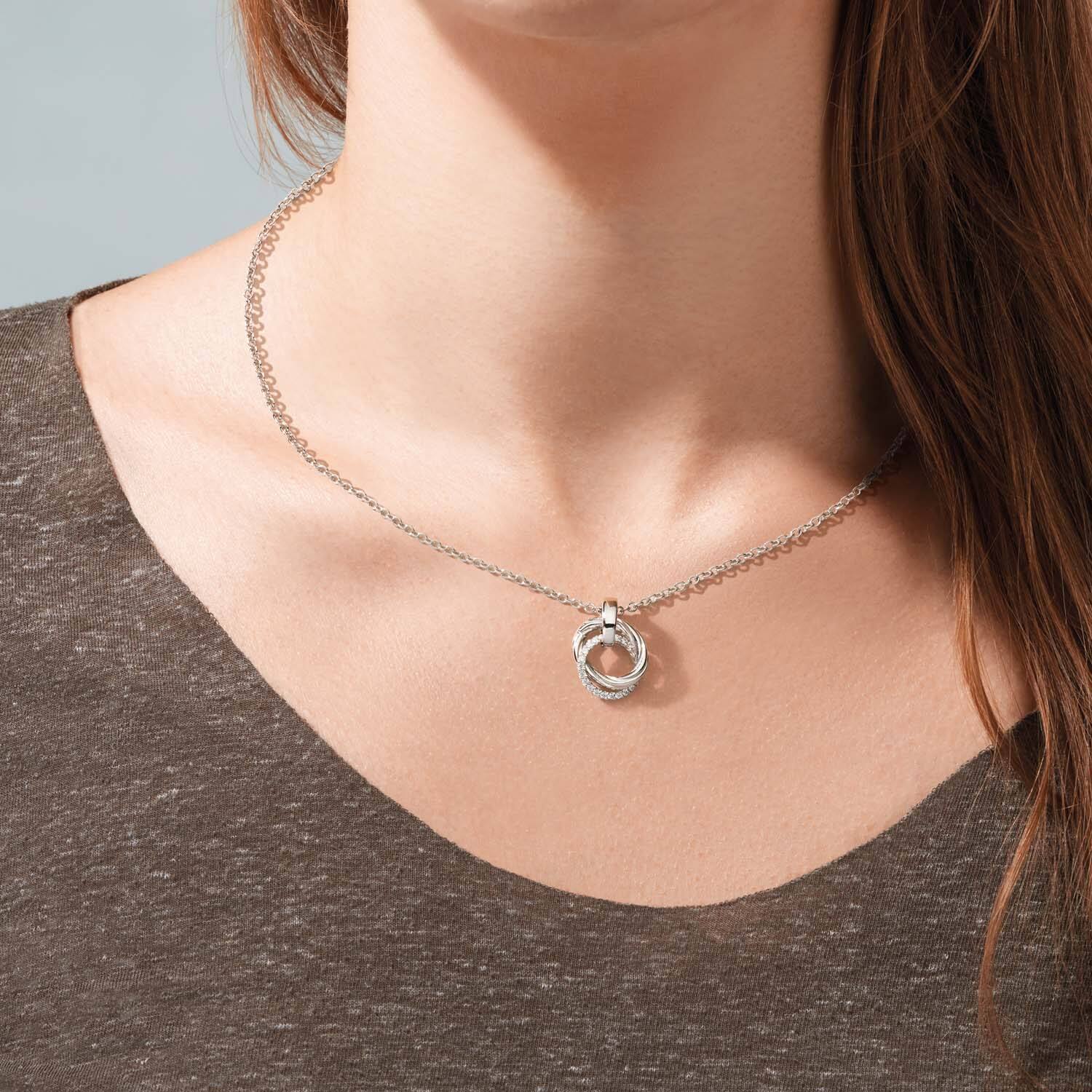  Collier - Rond - Ancre - Argent - 45cm