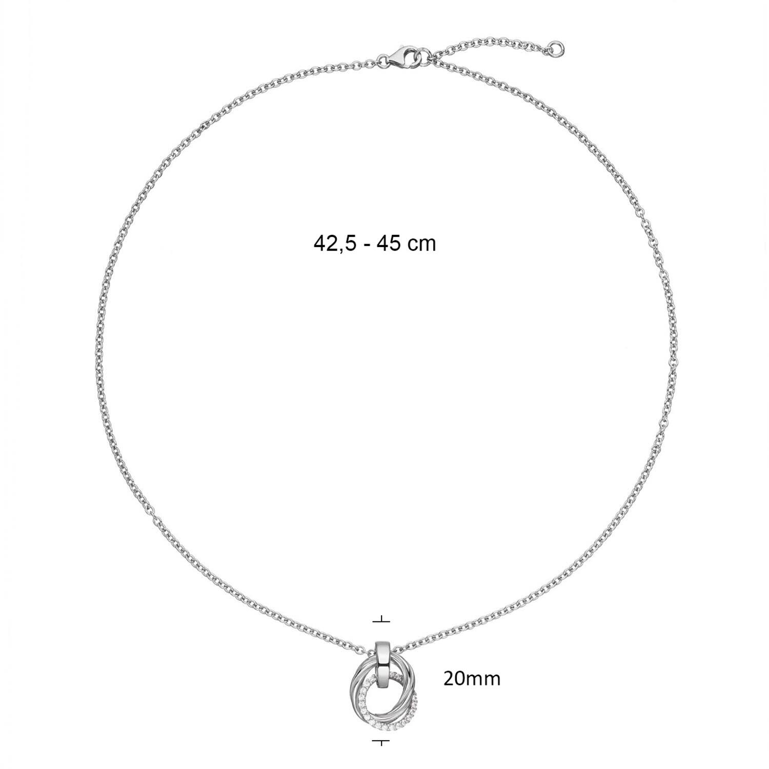  Collier - Rond - Ancre - Argent - 45cm