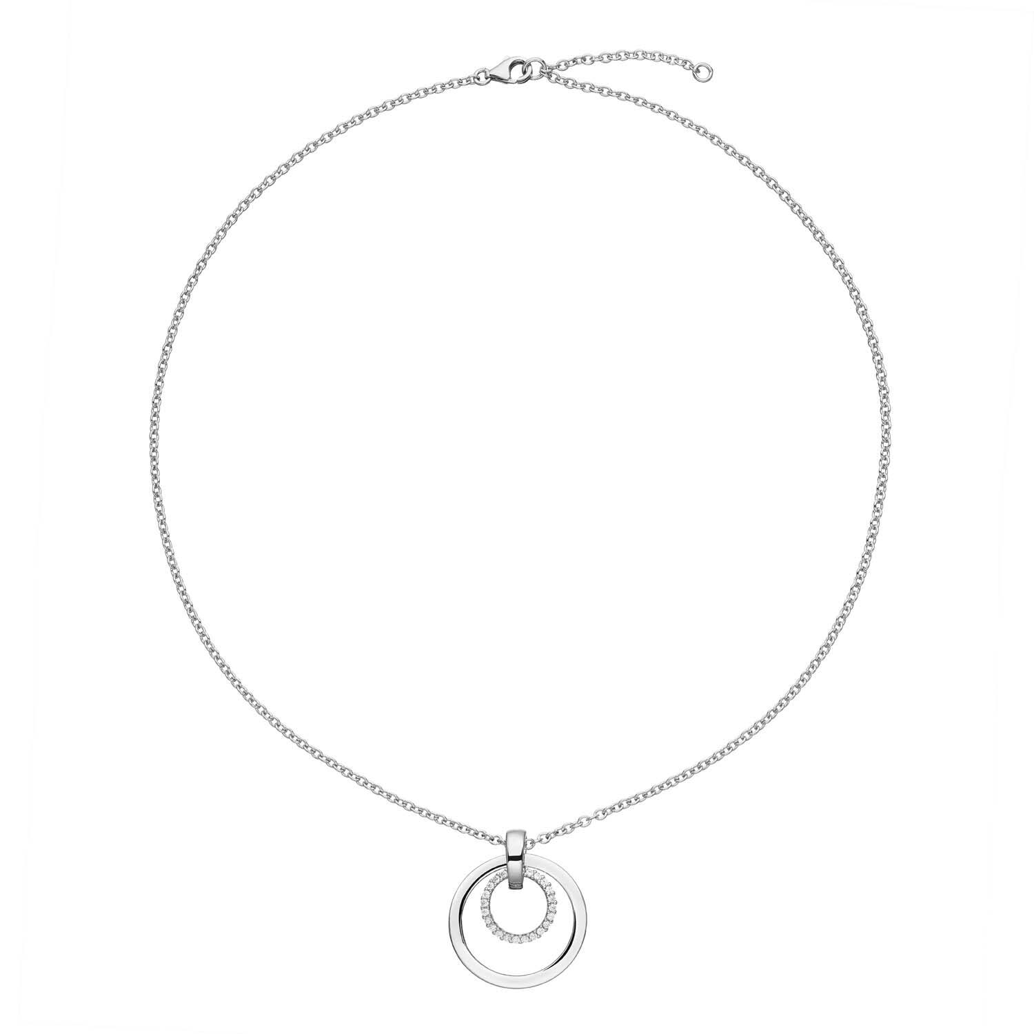  Collier - Rond - Ancre - Argent - 45cm