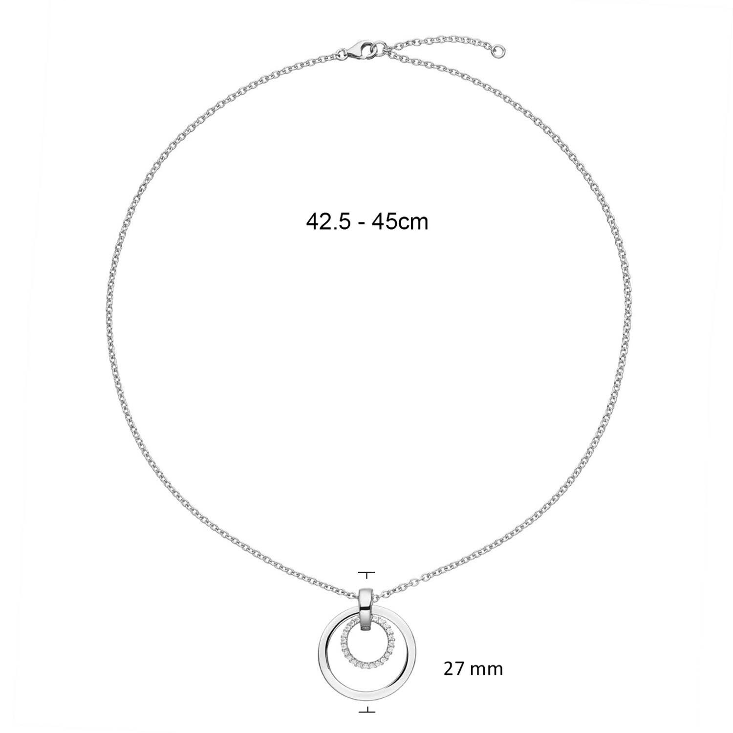  Collier - Rond - Ancre - Argent - 45cm