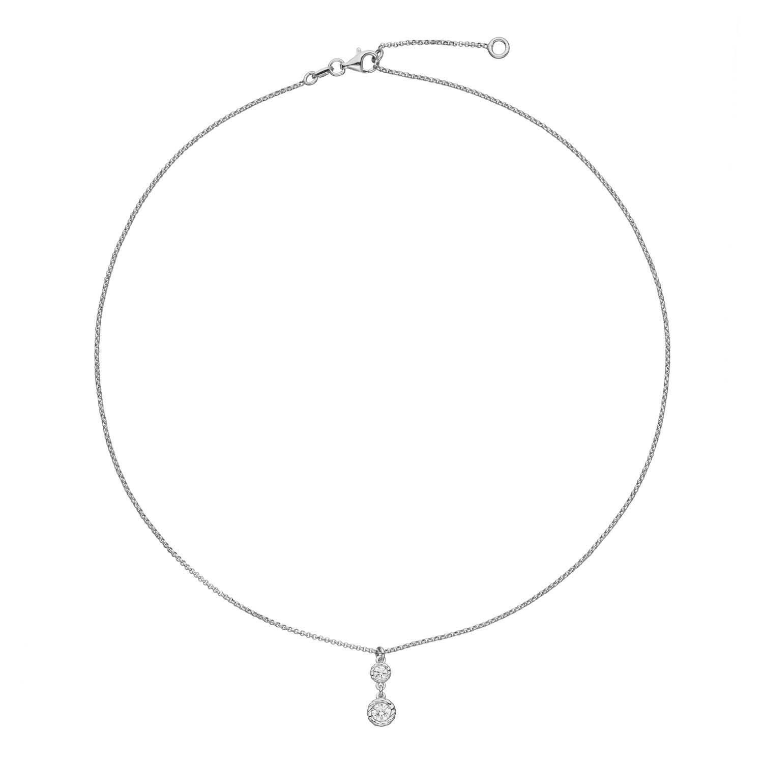  Collier - Rond - Anker - Zilver - 45cm