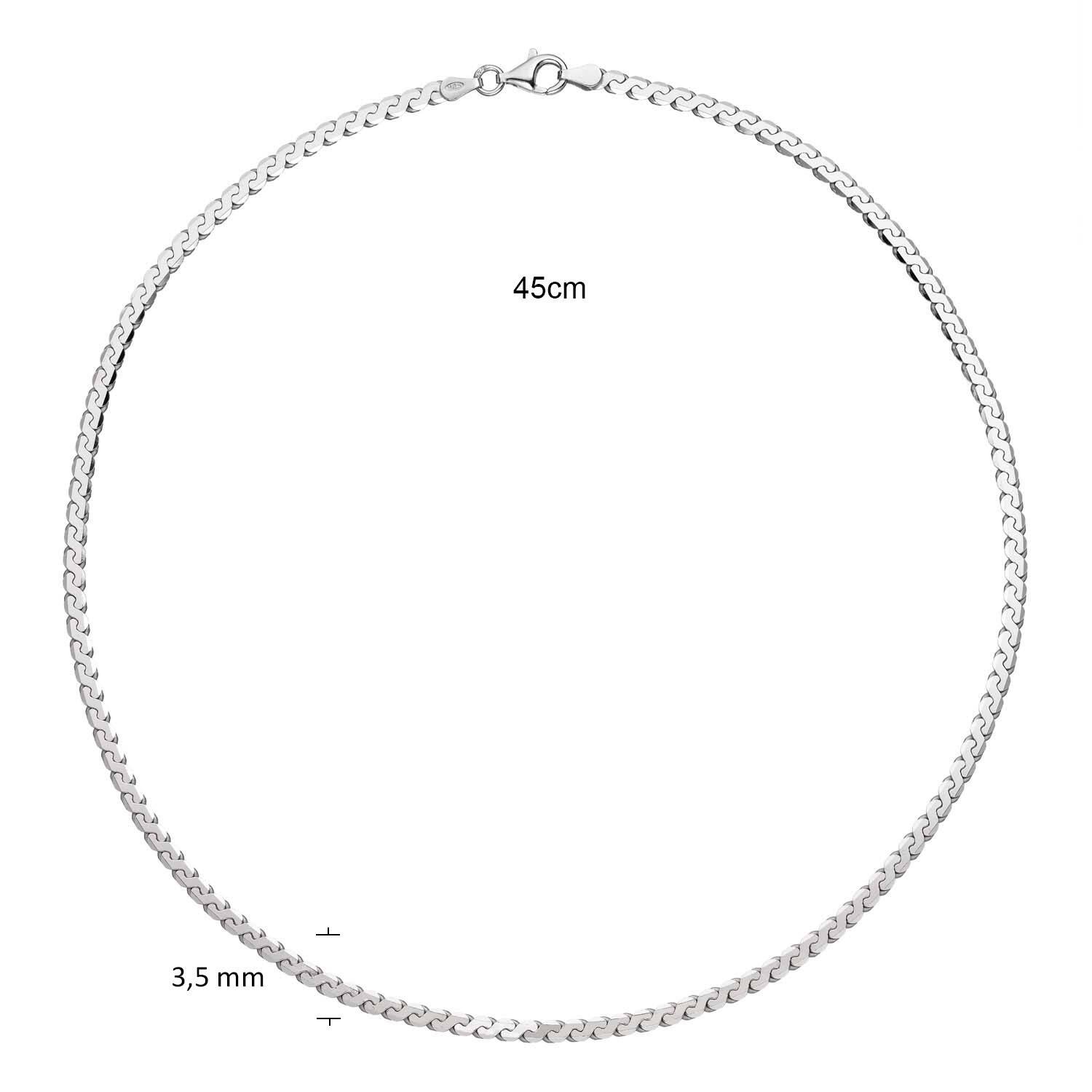  Kette - Fantasieglied - Silber - 45cm