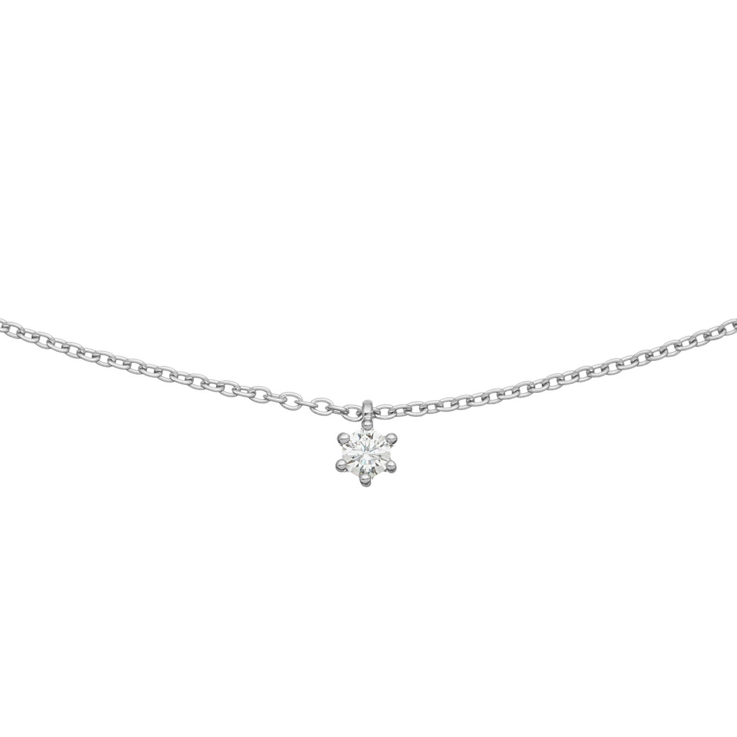  Collier - Ster - Anker - Zilver - 45cm