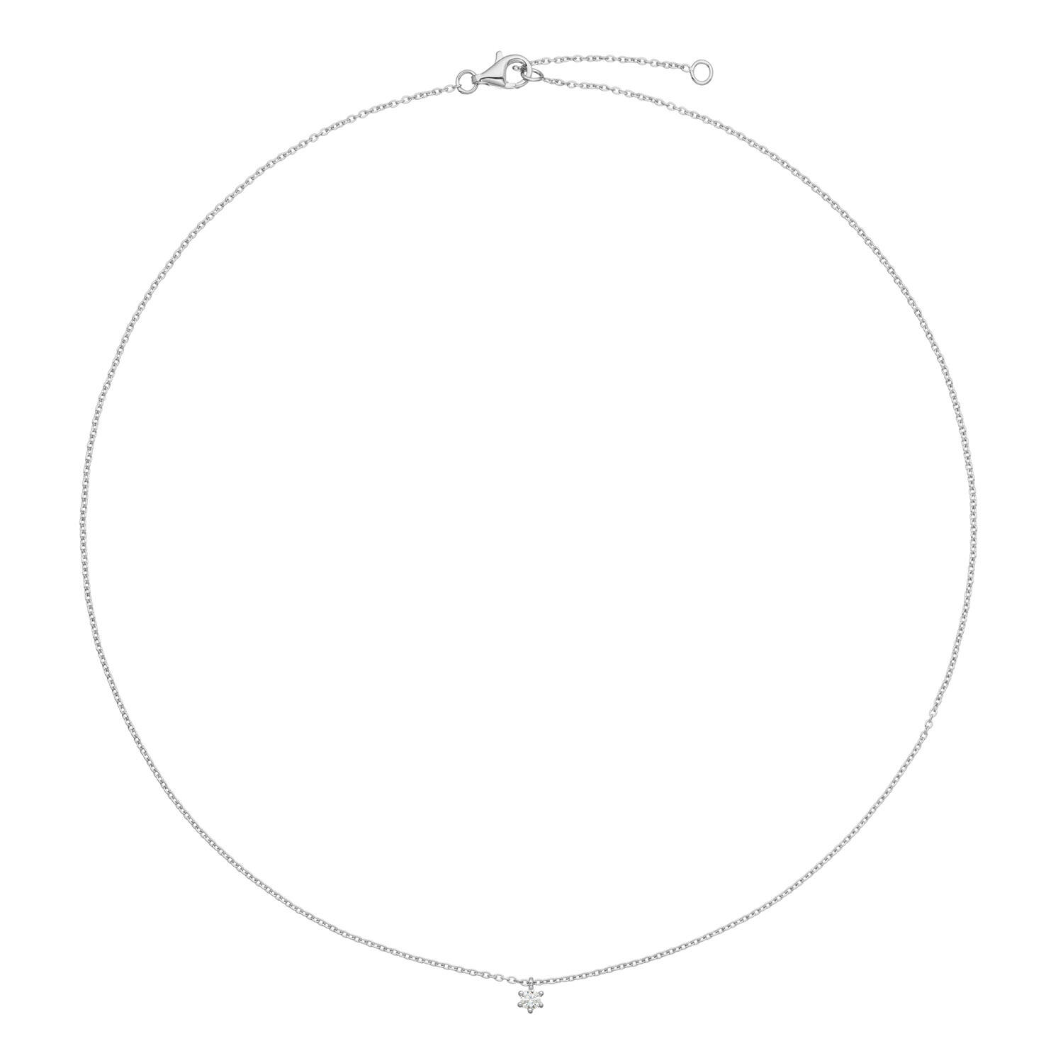  Collier - Ster - Anker - Zilver - 45cm