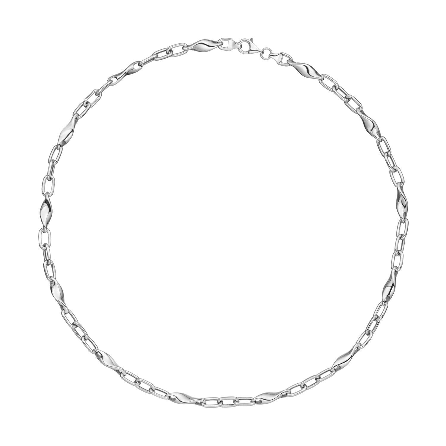  Link necklaces - Anchor - Silver - 45cm