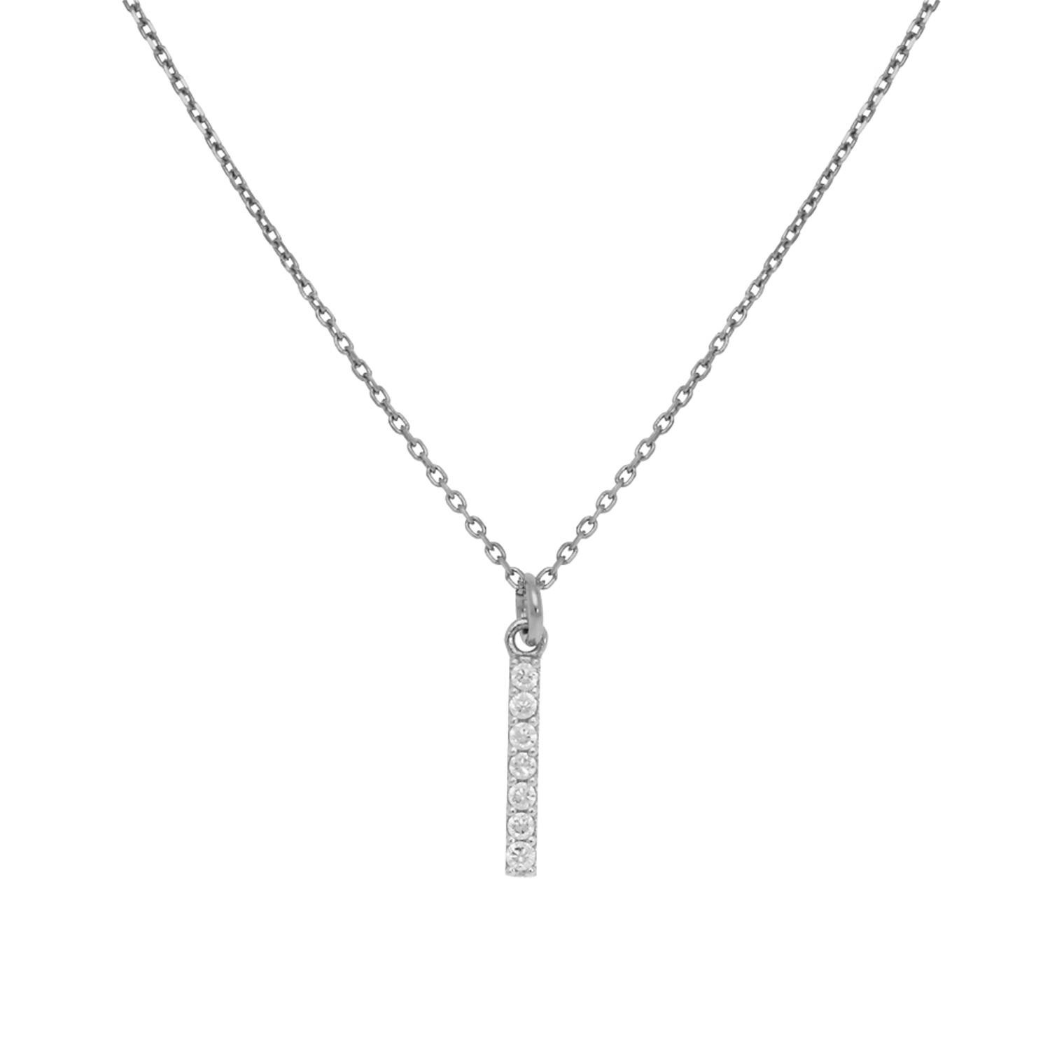  Collier - Staafje - Anker - Zilver - 42cm