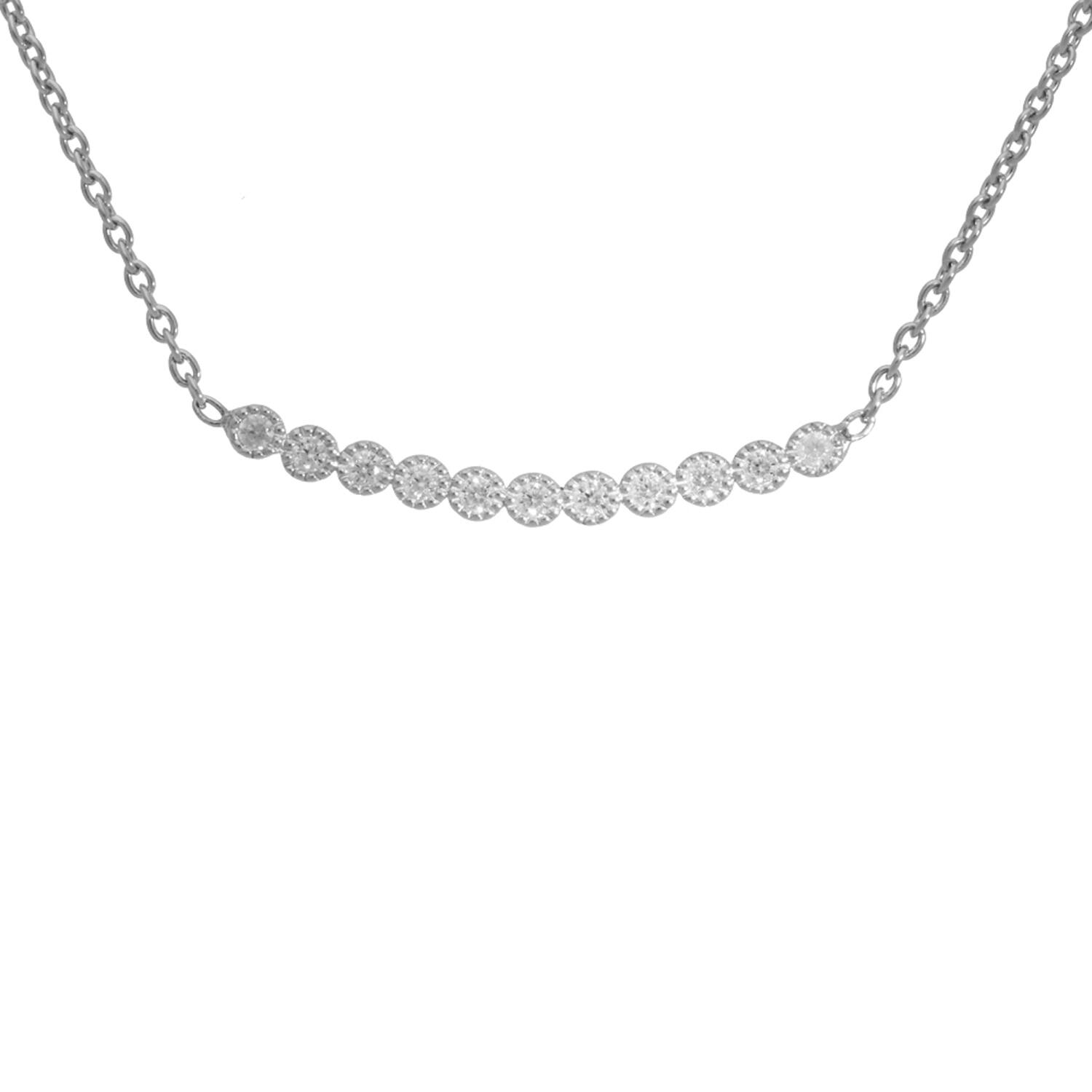  Collier - Rond - Anker - Zilver - 45cm